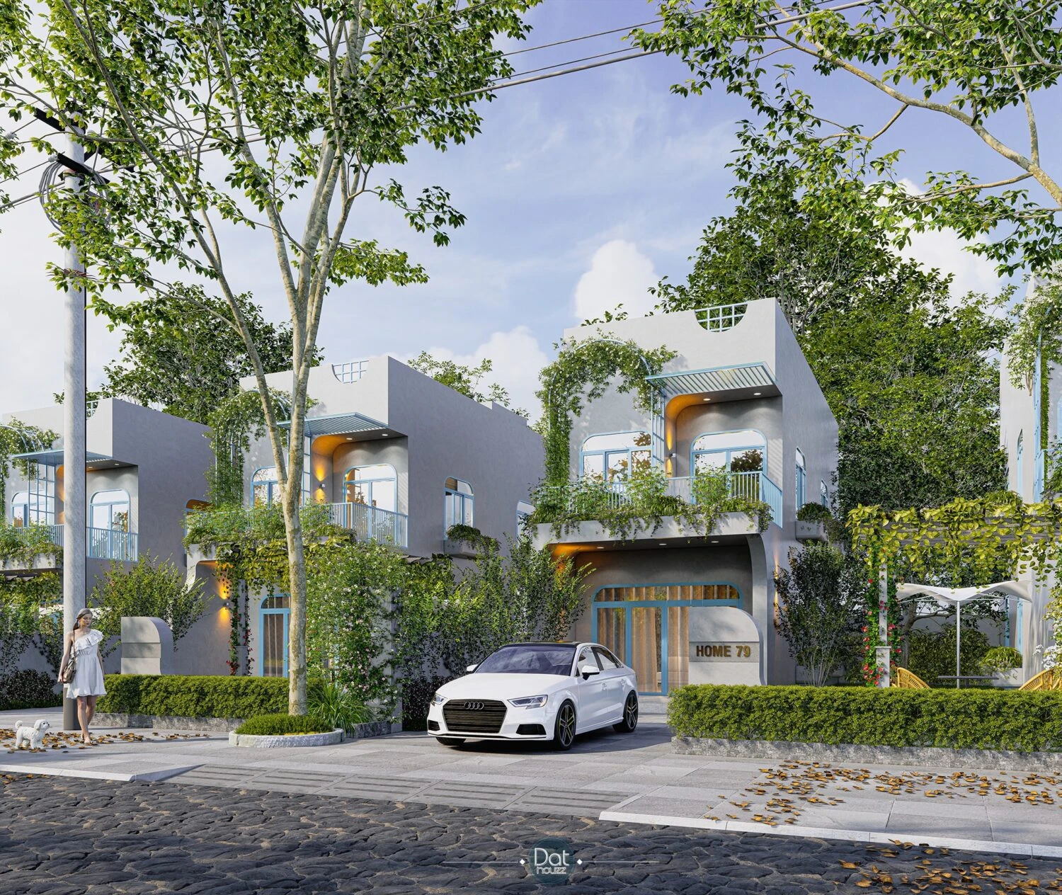 Modern Enscape Exterior Sketchup Scene Free Download ID 101000313 (Dat Houzz)