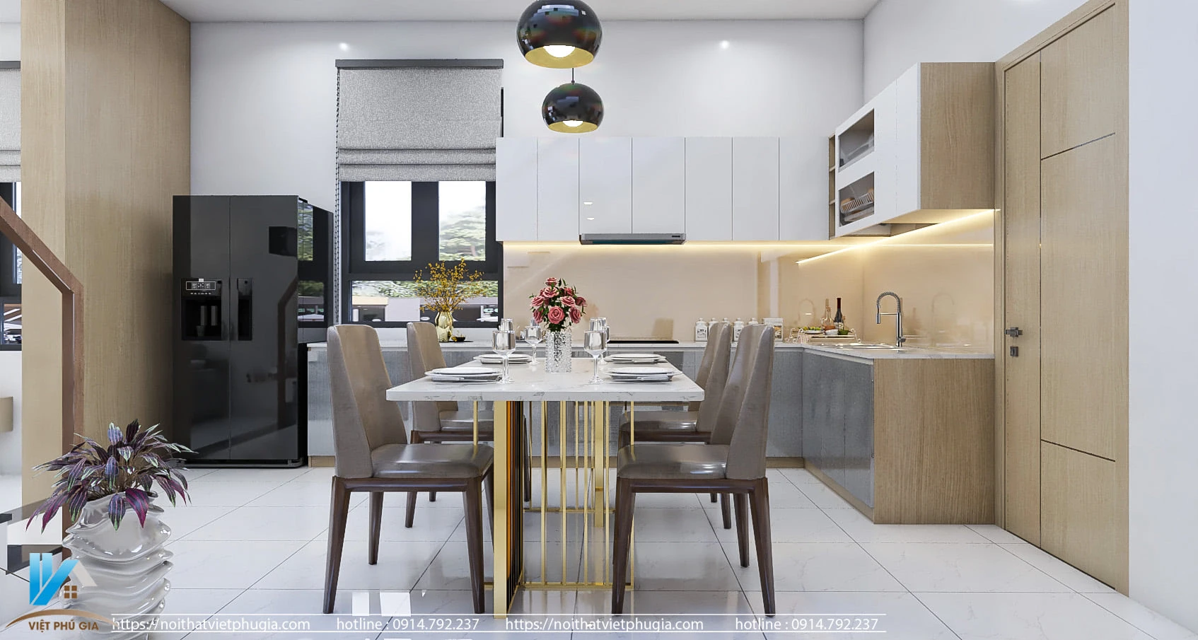 Modern Enscape Living Room And Dining Room Sketchup Scene Download Free ID 218000044 (Trinh Huu Tin)