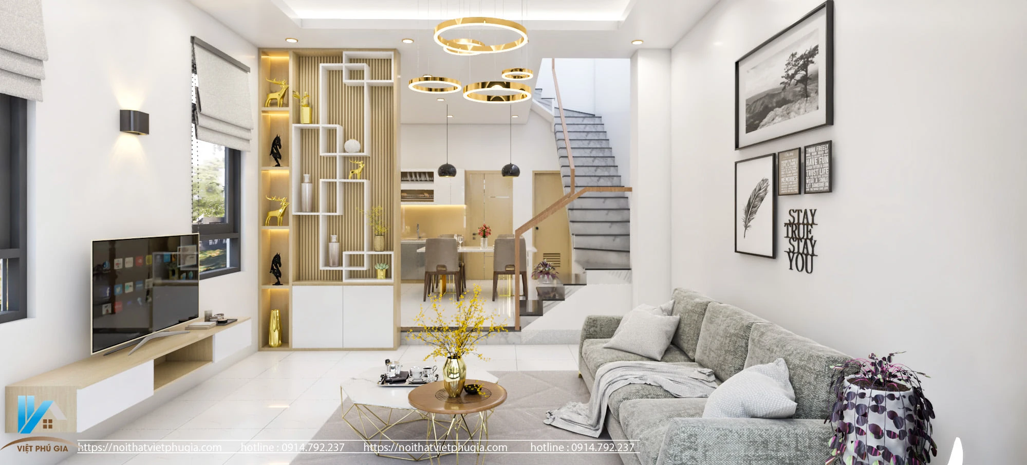 Modern Enscape Living Room And Dining Room Sketchup Scene Download Free ID 218000044 (Trinh Huu Tin)