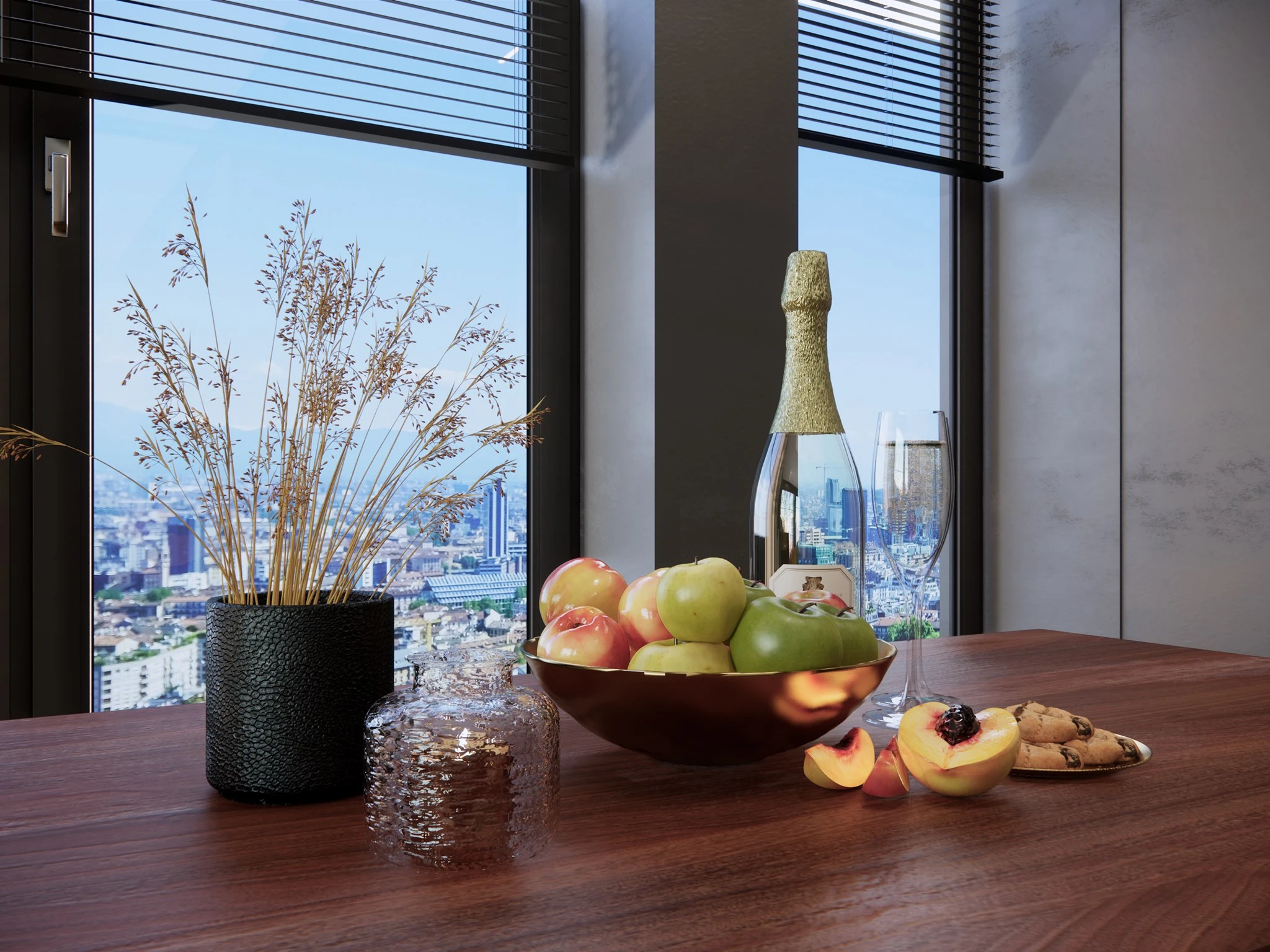 Modern Enscape Living Room And Dining Room Sketchup Scene Download Free ID 218000074 (Thoai Tran)