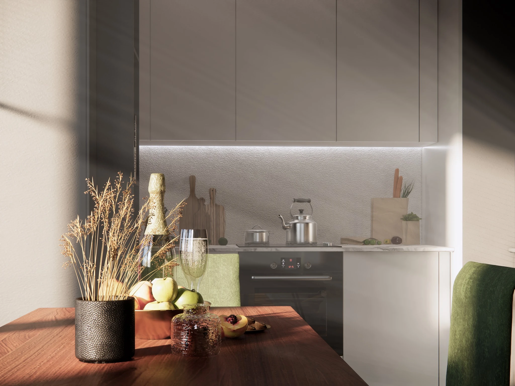 Modern Enscape Living Room And Dining Room Sketchup Scene Download Free ID 218000074 (Thoai Tran)