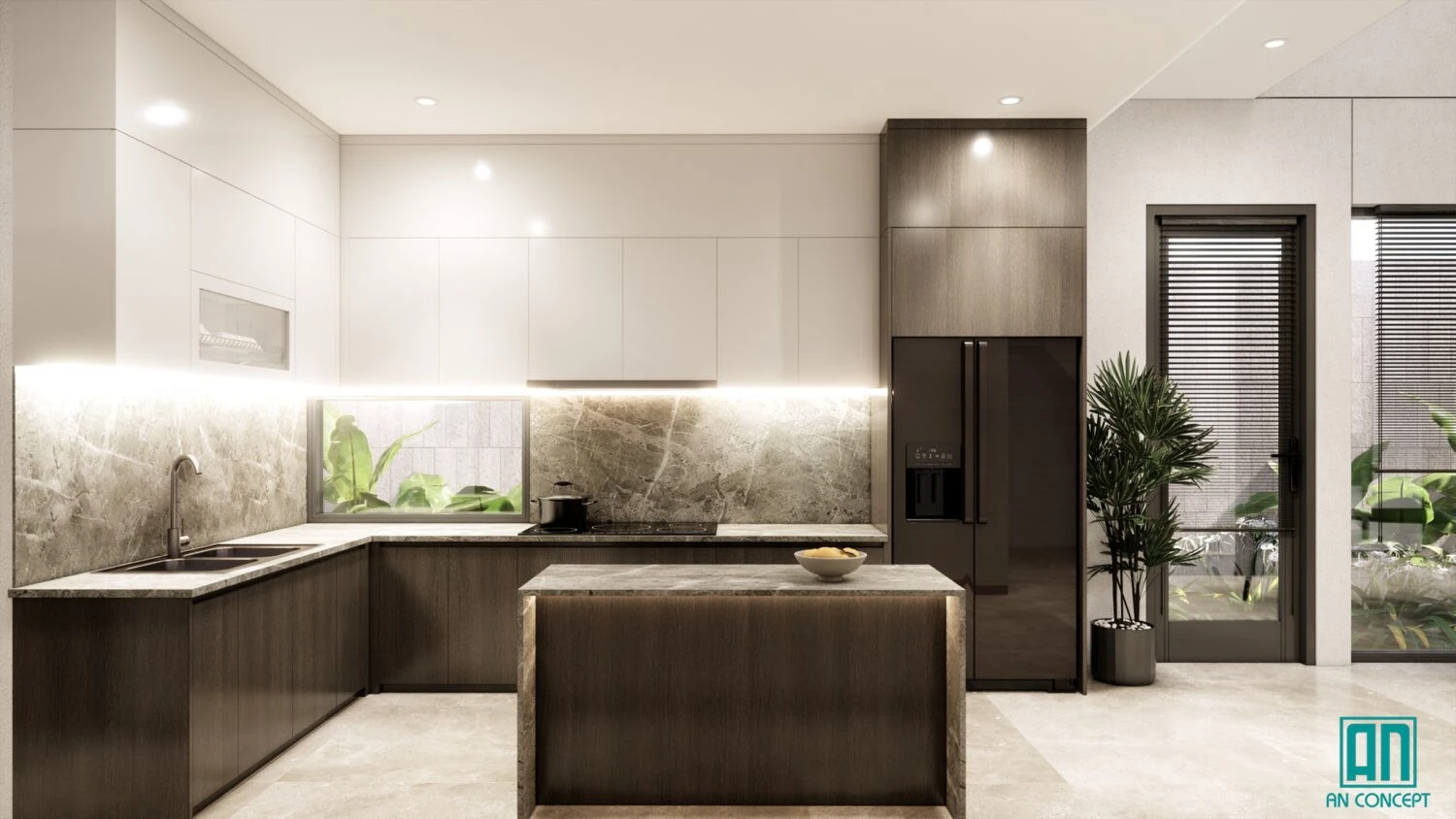 SketchUp Free Modern Enscape Living Room - Dining Room Download SketchUp Models Free ID 218000136 (Tan Hung)