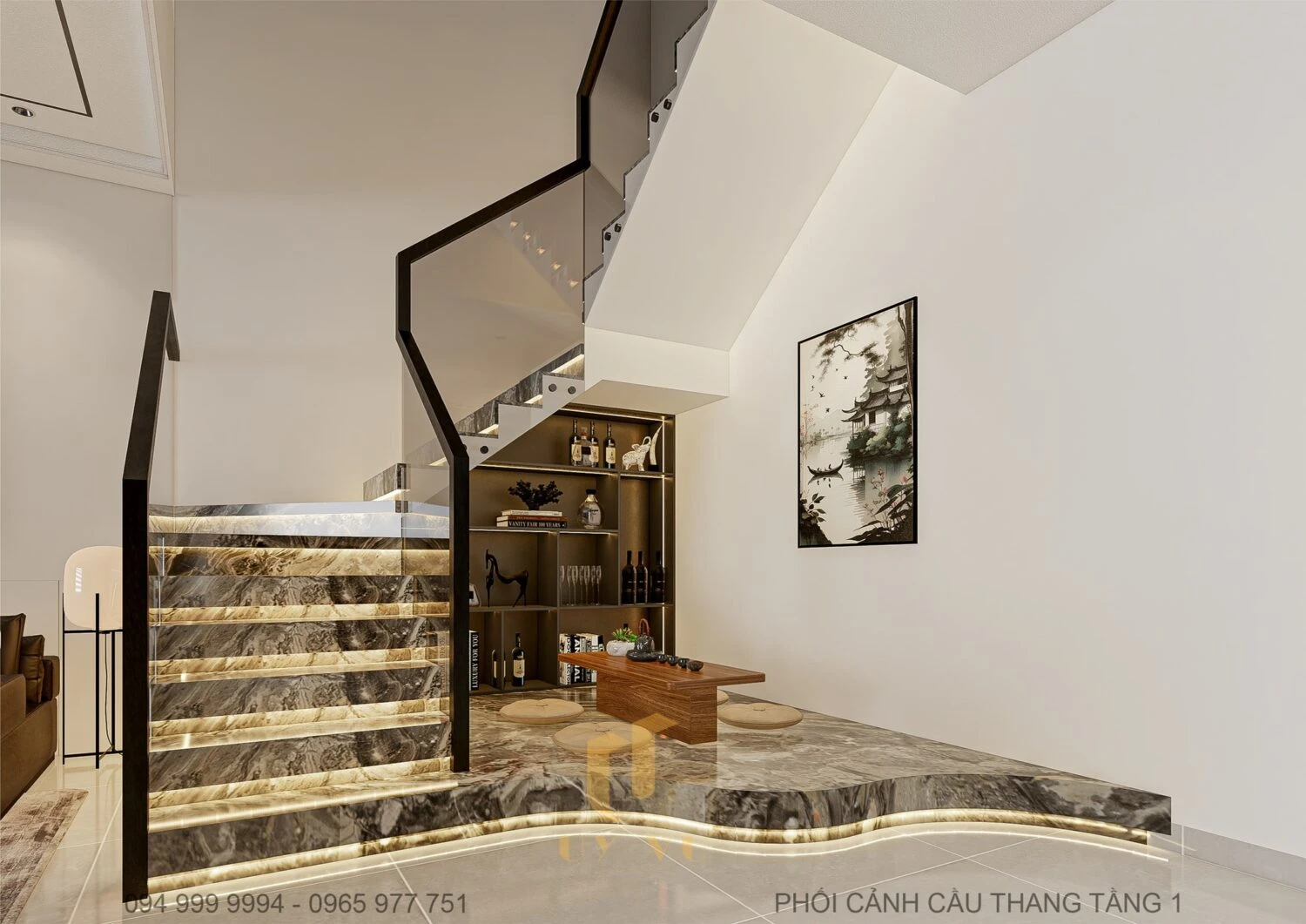 Modern Enscape Living Room - Dining Room Download SketchUp Models Free ID 218000196 (Pham Minh Quang)