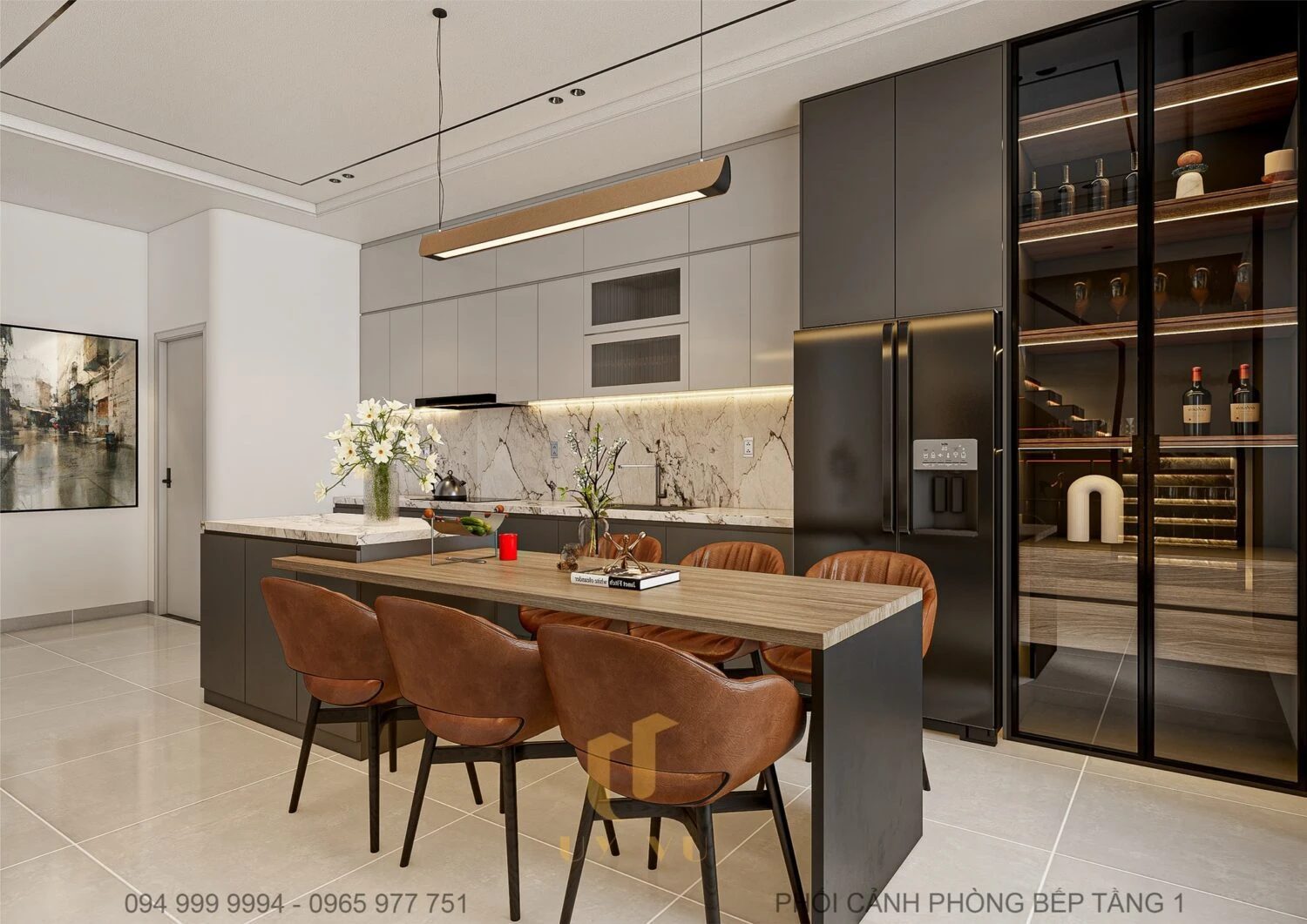 Modern Enscape Living Room - Dining Room Download SketchUp Models Free ID 218000196 (Pham Minh Quang)