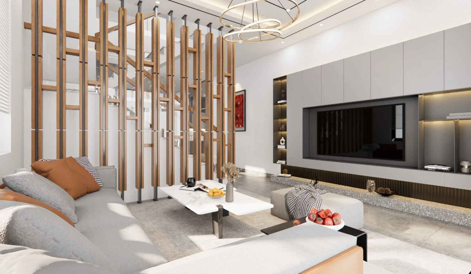 Modern Enscape Living Room - Dining Room Free SketchUp Models Download ID 218000142 (Dinh Thanh)