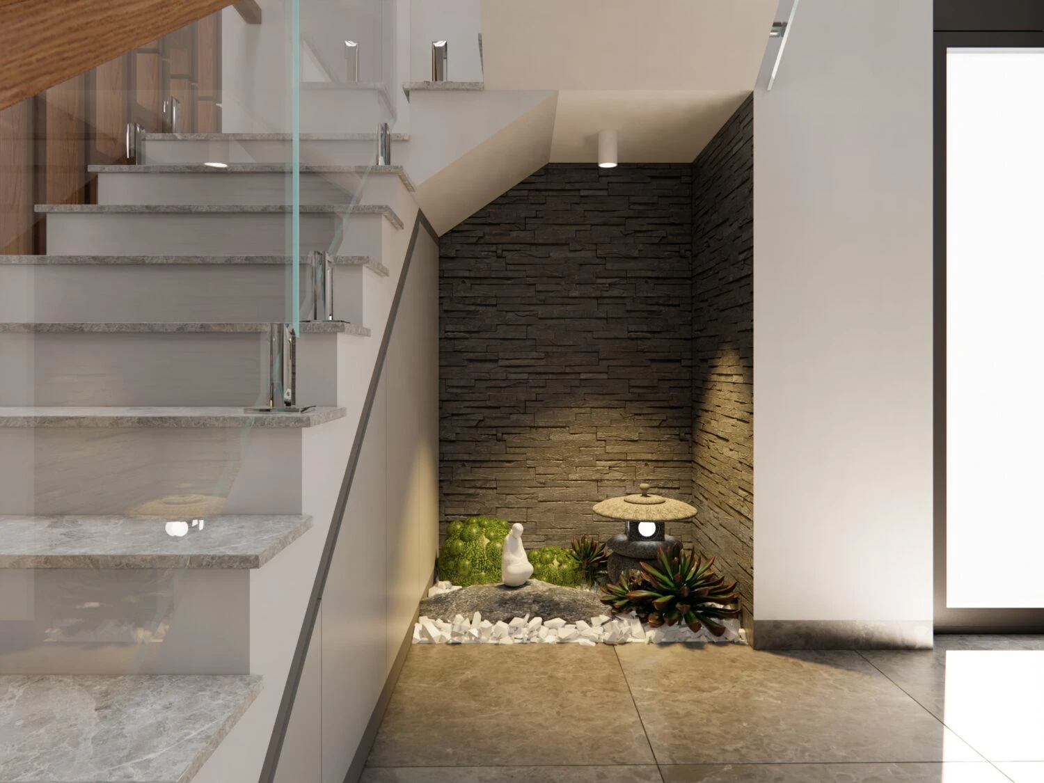 Modern Enscape Living Room - Dining Room Free SketchUp Models Download ID 218000142 (Dinh Thanh)