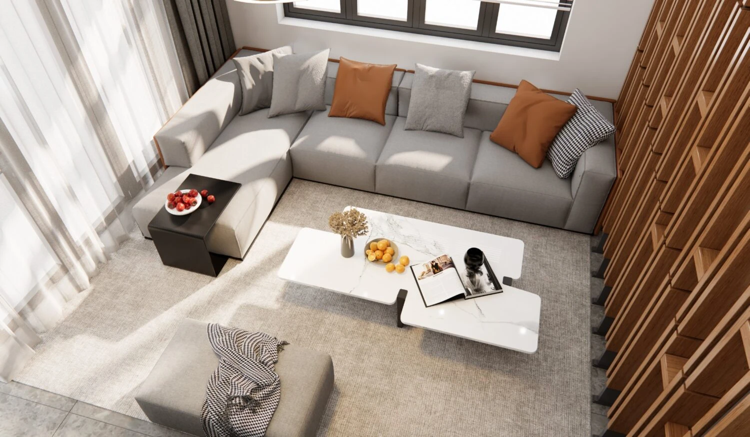 Modern Enscape Living Room - Dining Room Free SketchUp Models Download ID 218000142 (Dinh Thanh)