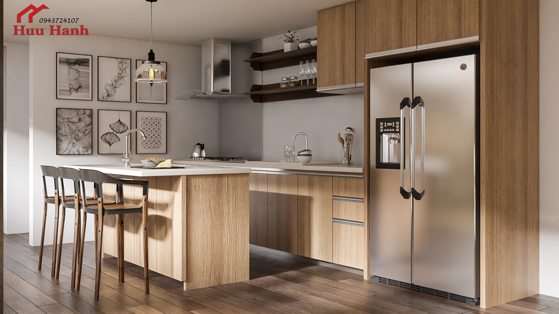 SketchUp Free Modern Enscape Living Room - Dining Room SketchUp Free Model Download ID 218000124 (Pun Huu)