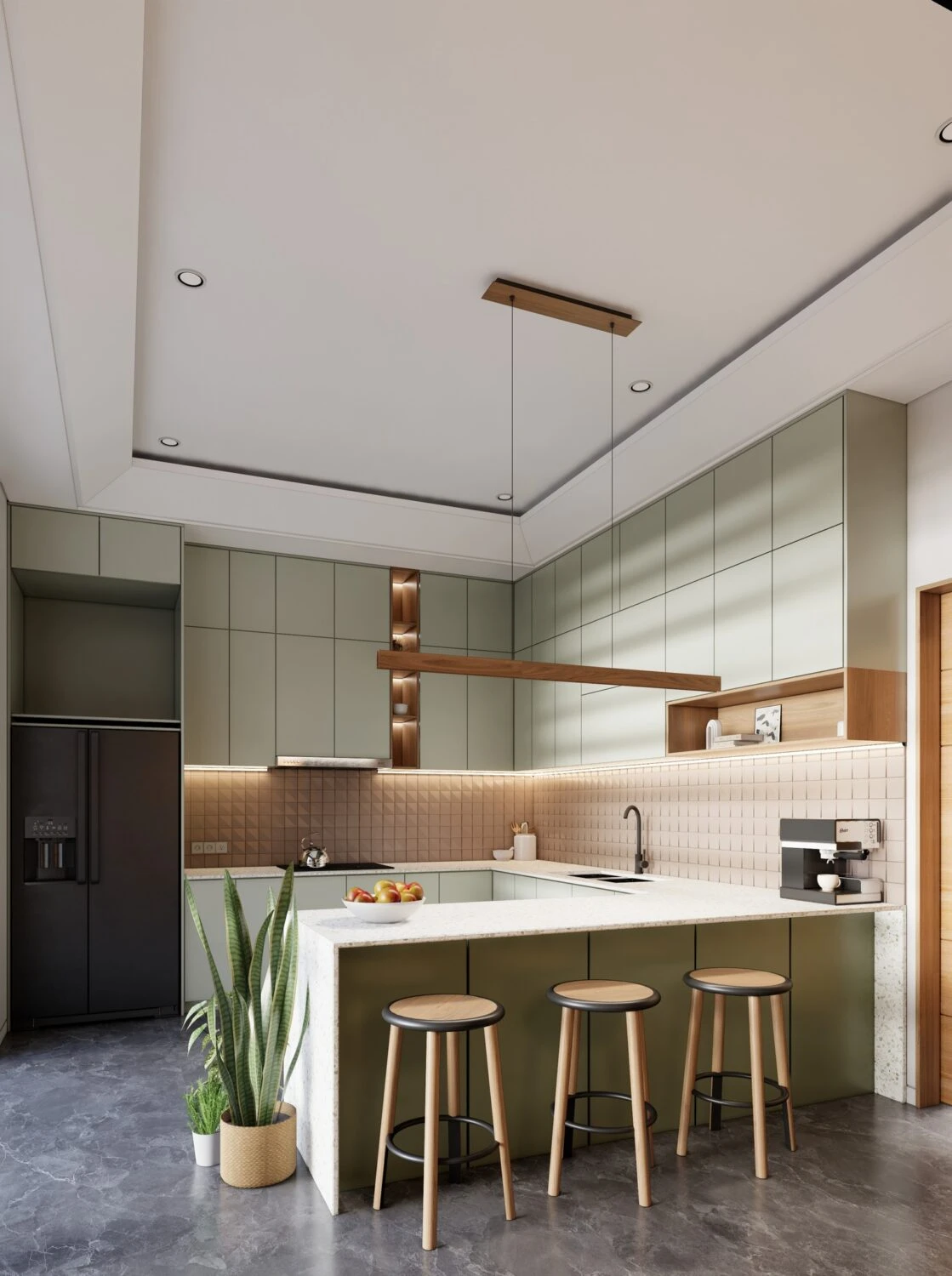 SketchUp Free Modern Enscape Living Room - Dining Room SketchUp Free Model Download ID 218000154 (Gi Trap)