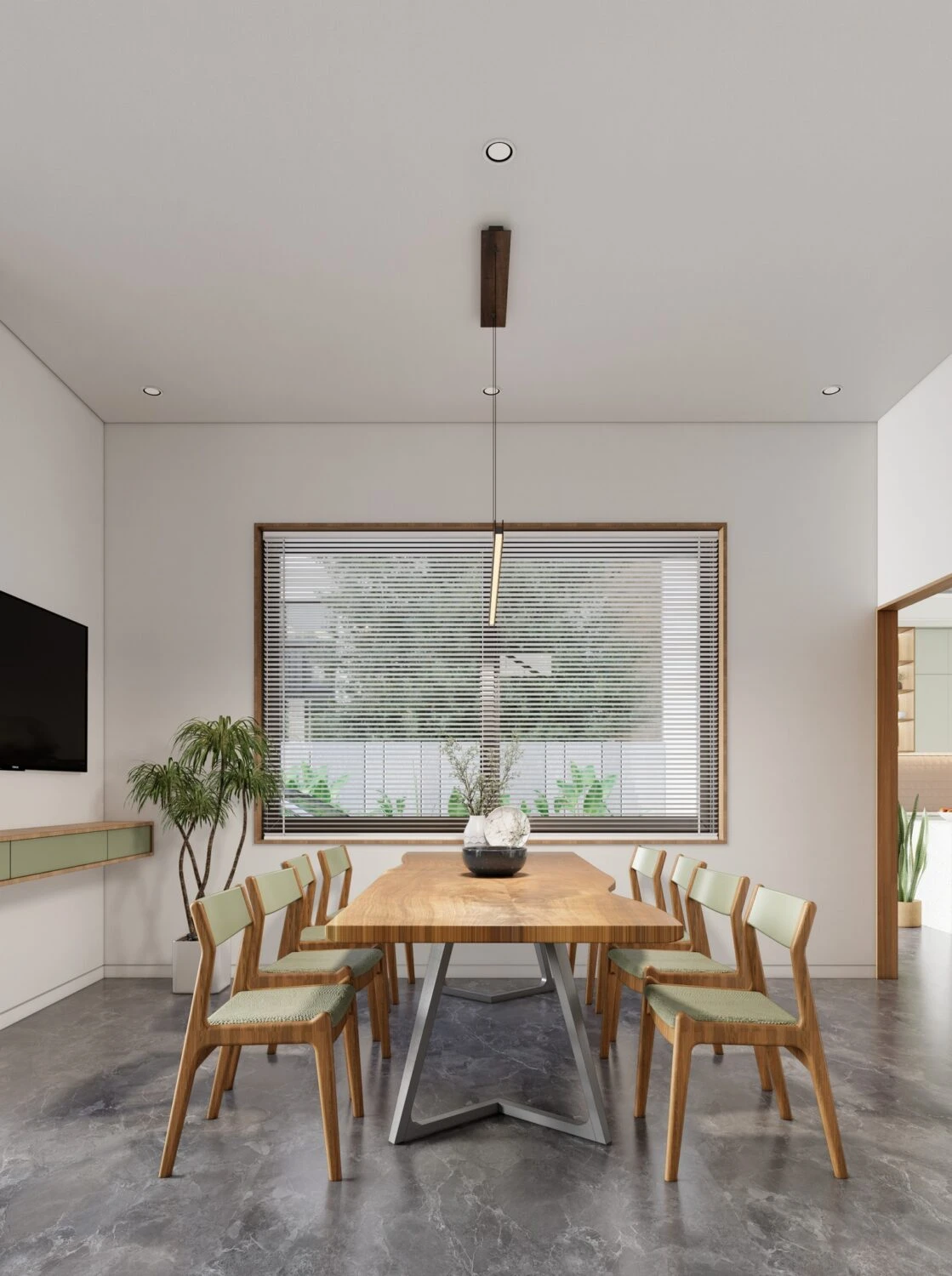 SketchUp Free Modern Enscape Living Room - Dining Room SketchUp Free Model Download ID 218000154 (Gi Trap)