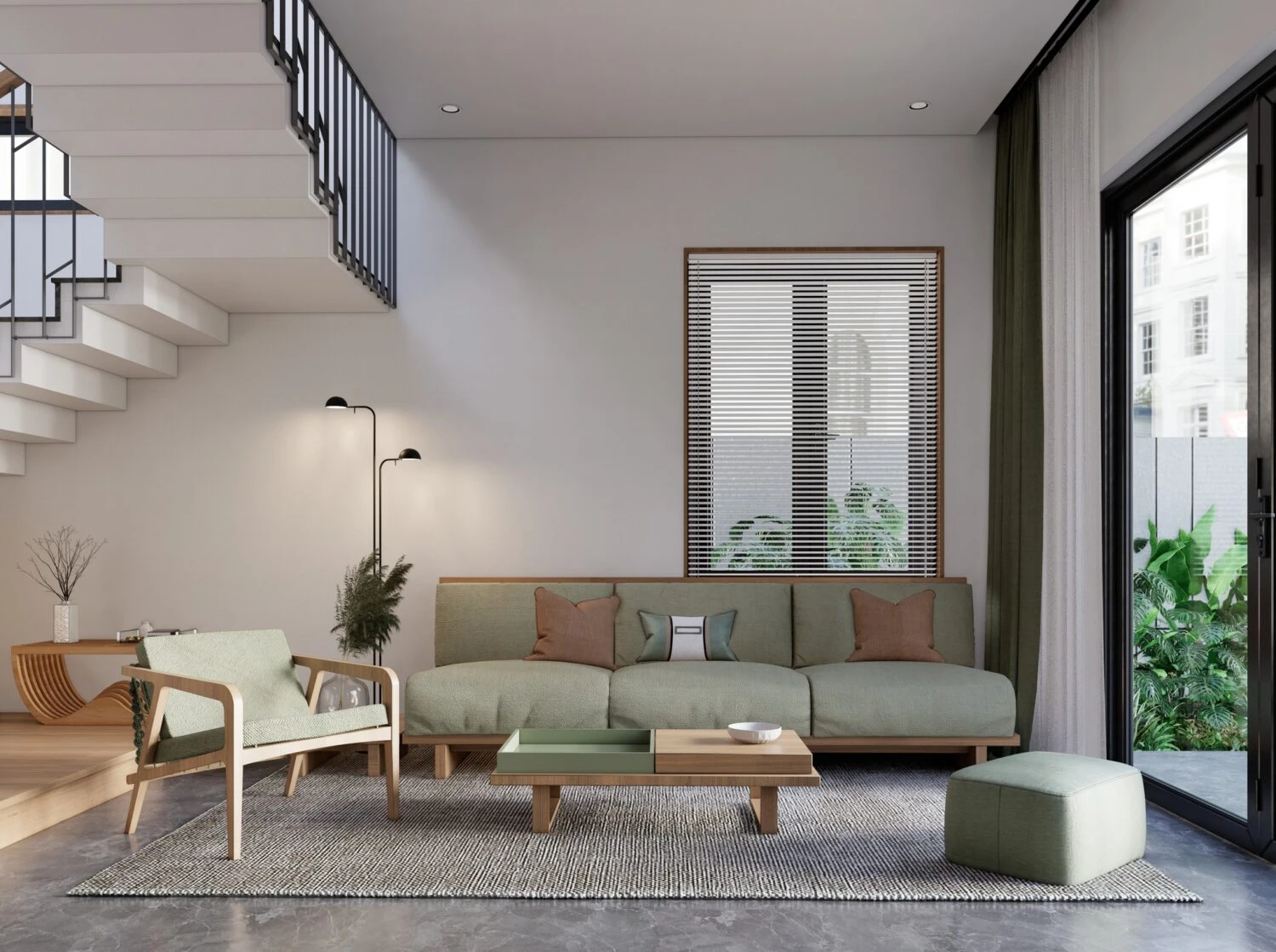 SketchUp Free Modern Enscape Living Room - Dining Room SketchUp Free Model Download ID 218000154 (Gi Trap)