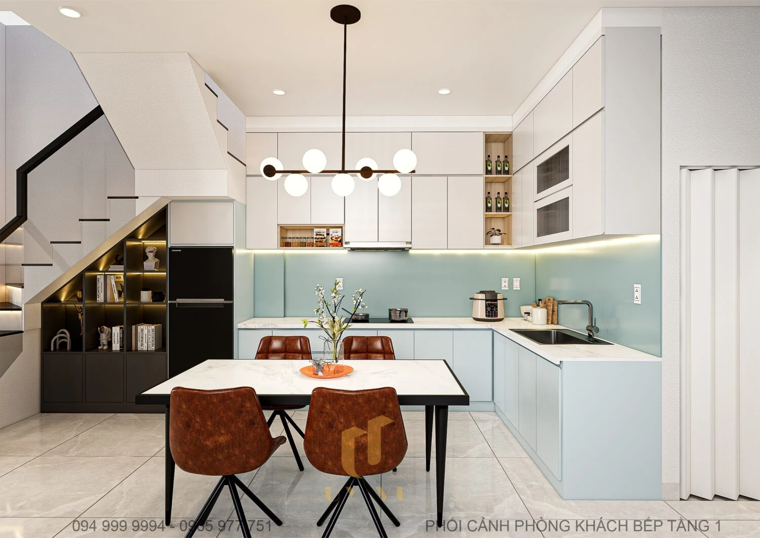 Modern Enscape Living Room - Dining Room SketchUp Free Model Download ID 218000184 (Pham Minh Quang)