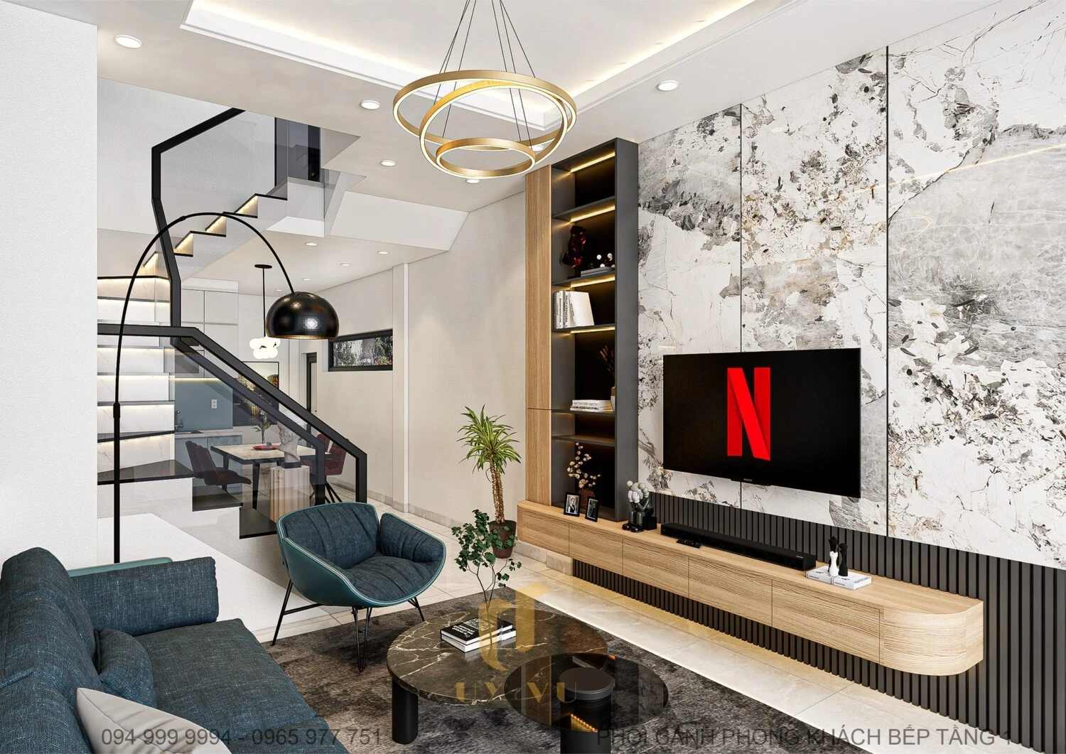 Modern Enscape Living Room - Dining Room SketchUp Free Model Download ID 218000184 (Pham Minh Quang)