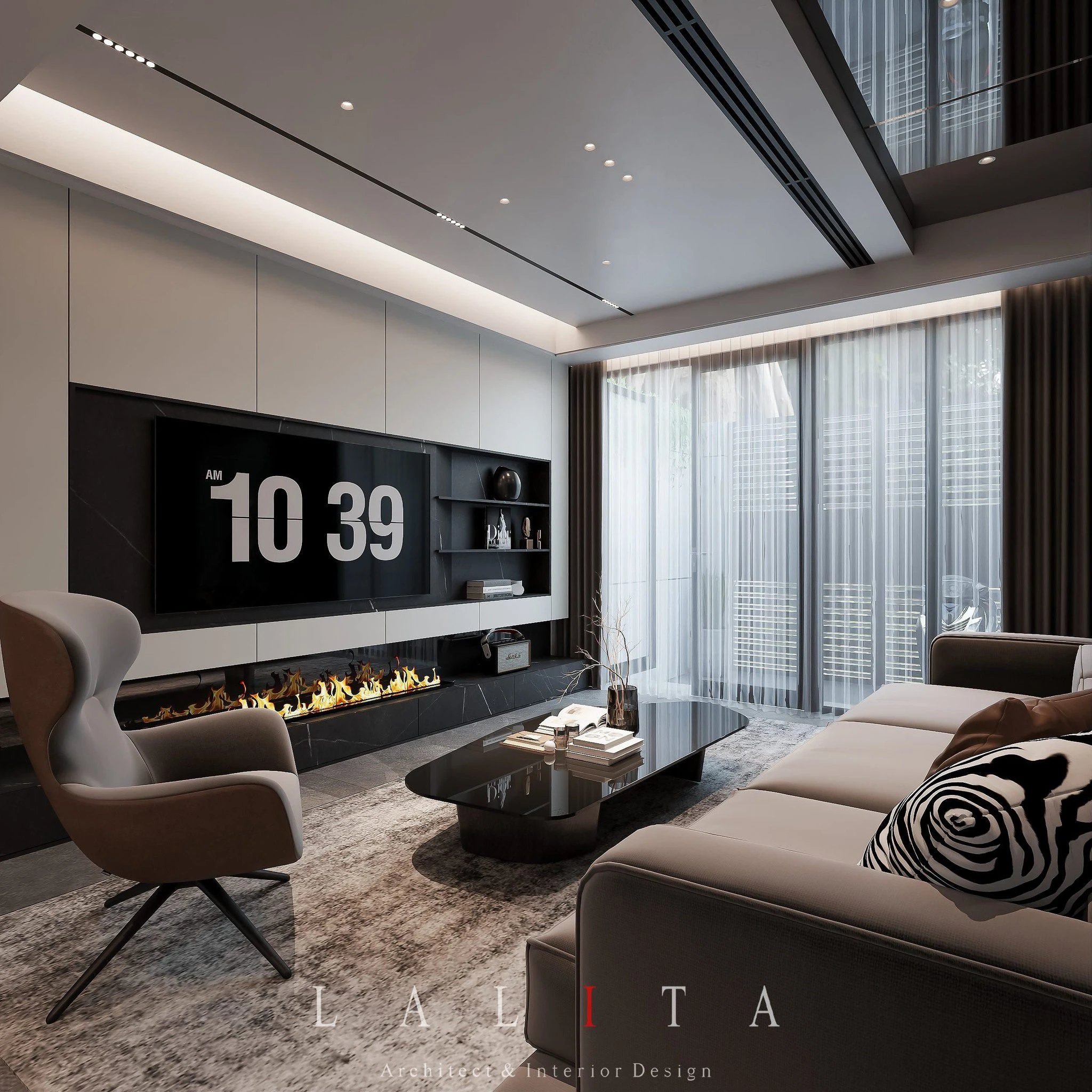 Modern Enscape Living Room - Dining Room SketchUp Free Model Download ID 218000214 (Duy Nguyenn)