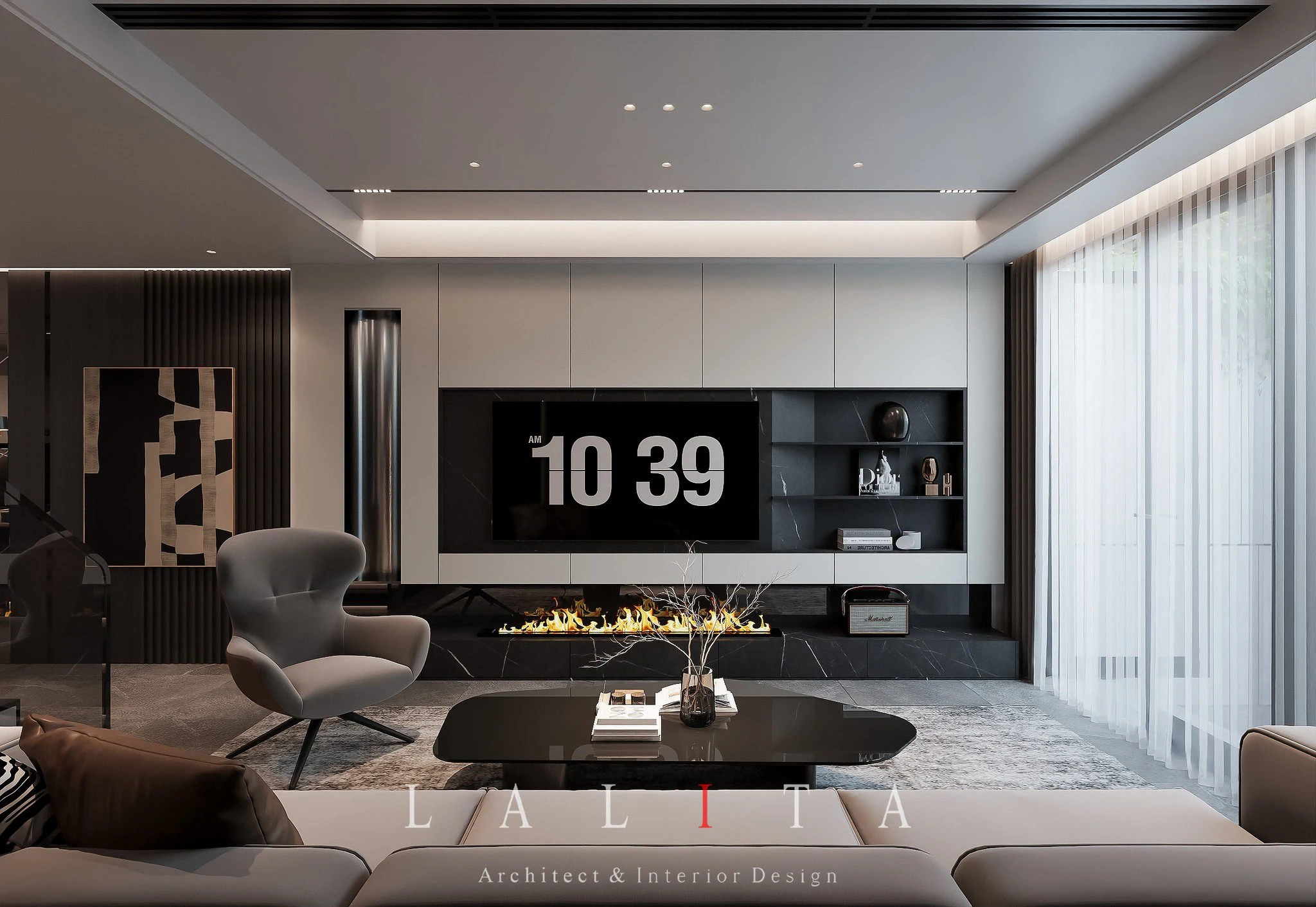 Modern Enscape Living Room - Dining Room SketchUp Free Model Download ID 218000214 (Duy Nguyenn)