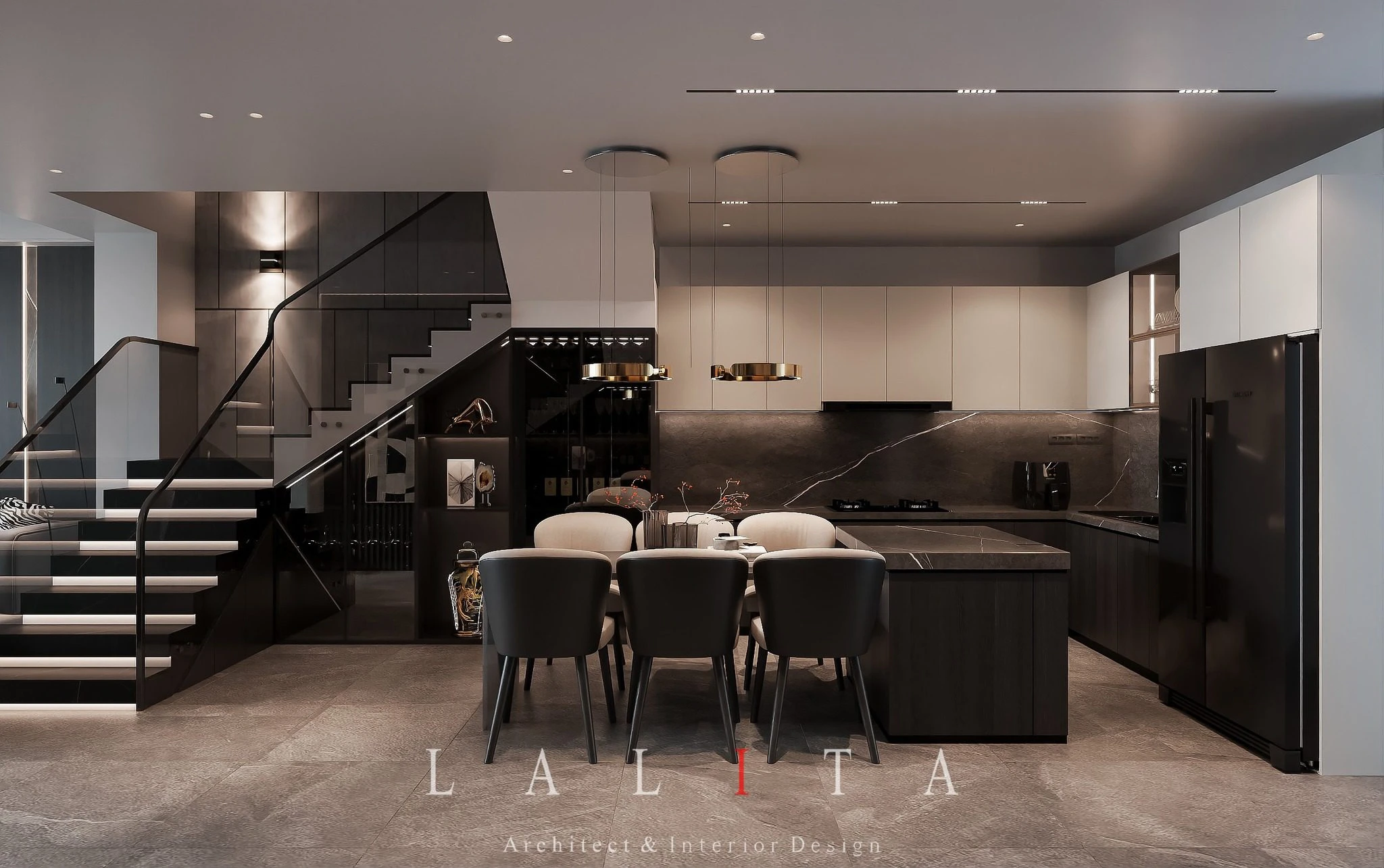 Modern Enscape Living Room - Dining Room SketchUp Free Model Download ID 218000214 (Duy Nguyenn)