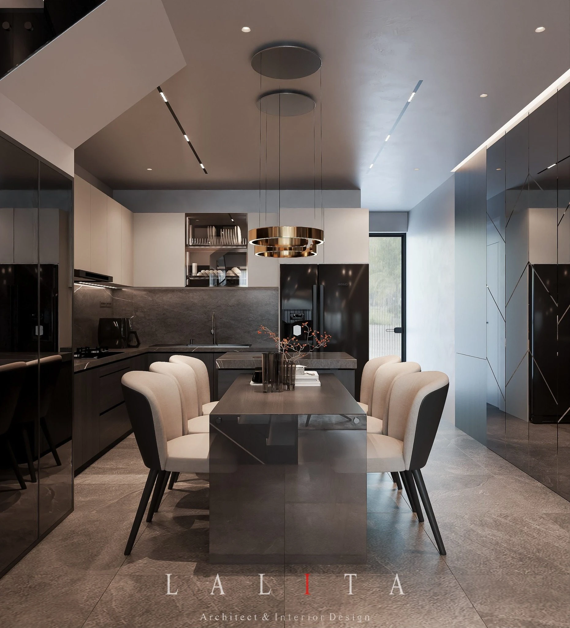 Modern Enscape Living Room - Dining Room SketchUp Free Model Download ID 218000214 (Duy Nguyenn)