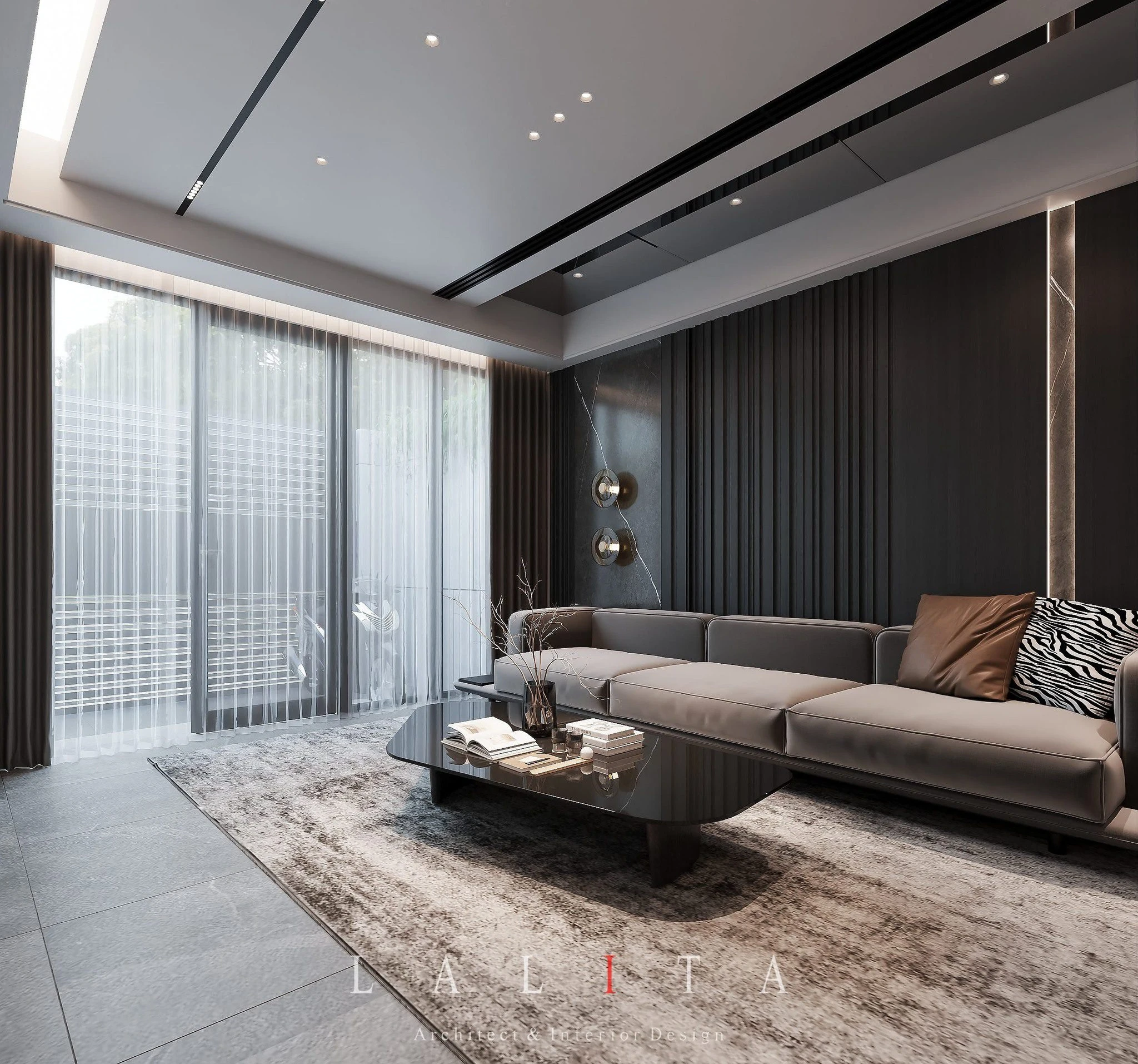 Modern Enscape Living Room - Dining Room SketchUp Free Model Download ID 218000214 (Duy Nguyenn)