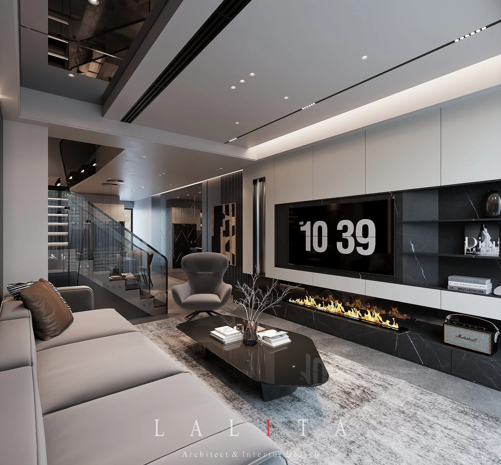 Modern Enscape Living Room - Dining Room SketchUp Free Model Download ID 218000214 (Duy Nguyenn)