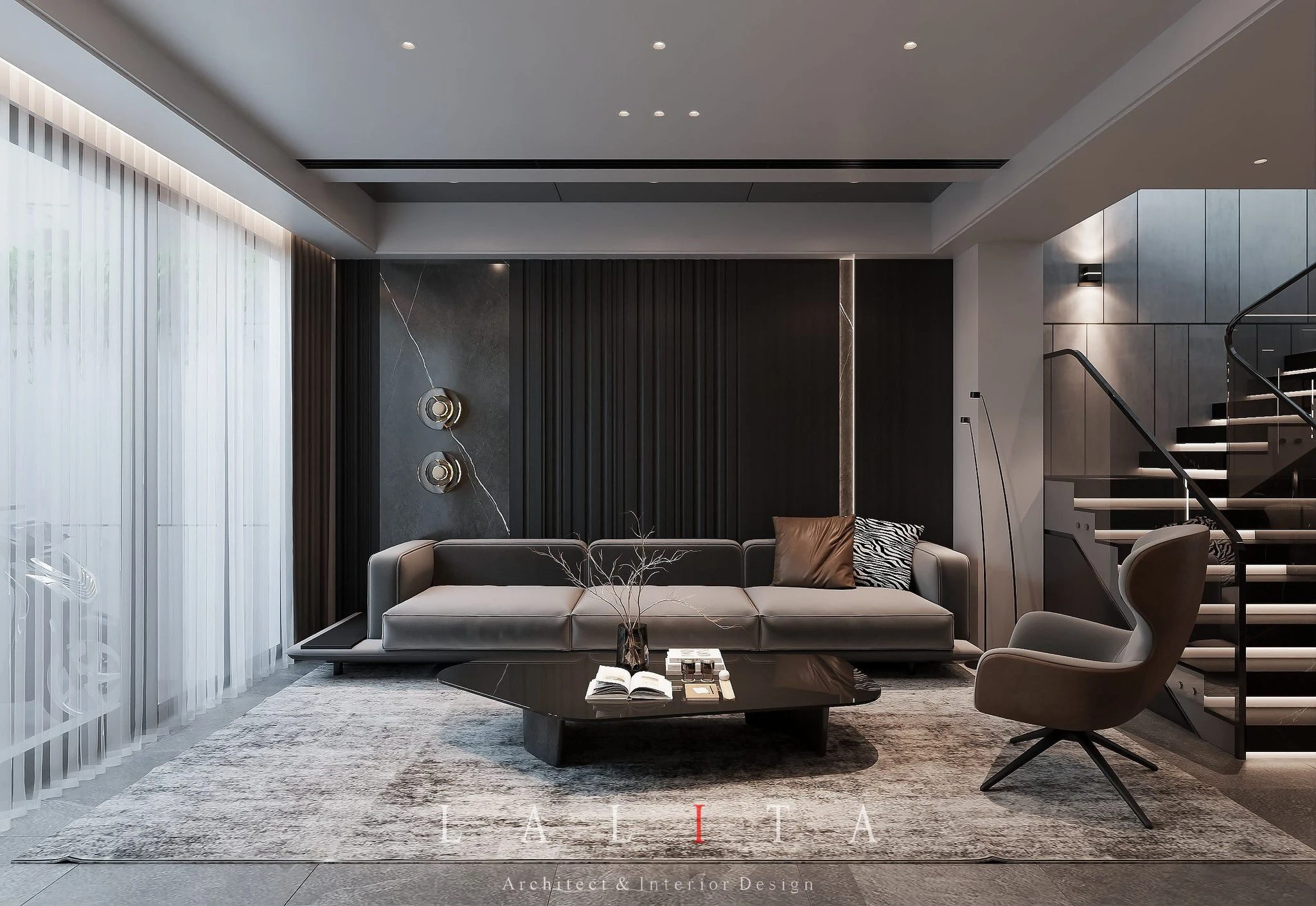 Modern Enscape Living Room - Dining Room SketchUp Free Model Download ID 218000214 (Duy Nguyenn)