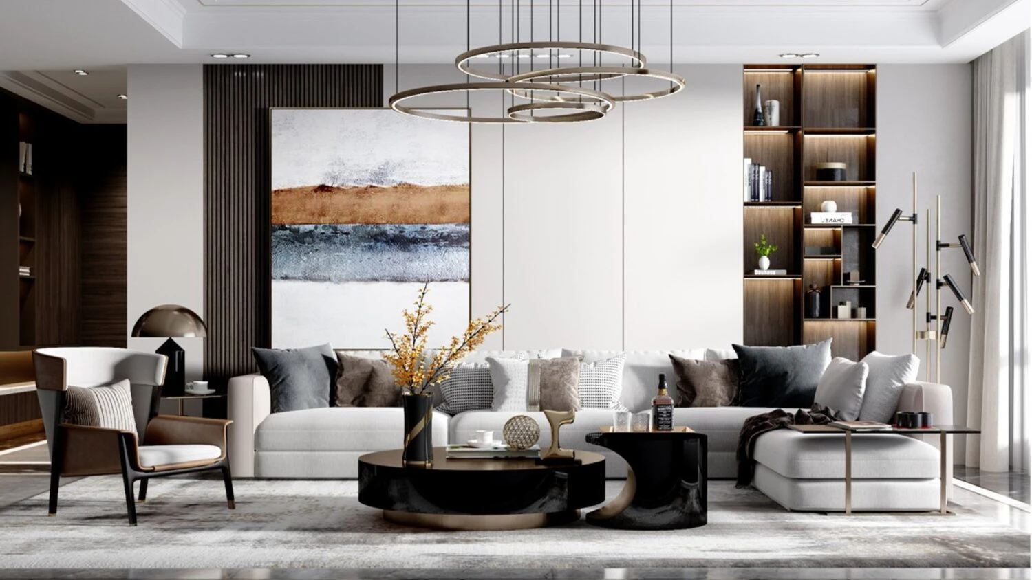 Modern Enscape Living Room Download SketchUp Models Free ID 100000366 (Cuong Covua)