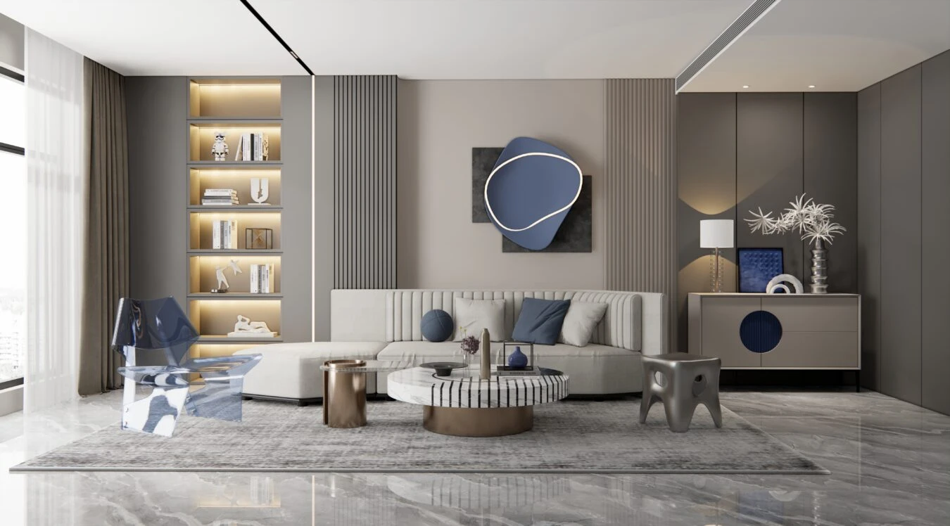 Modern Enscape Living Room Free SketchUp Models Download ID 100000348 (Dinh Thanh)