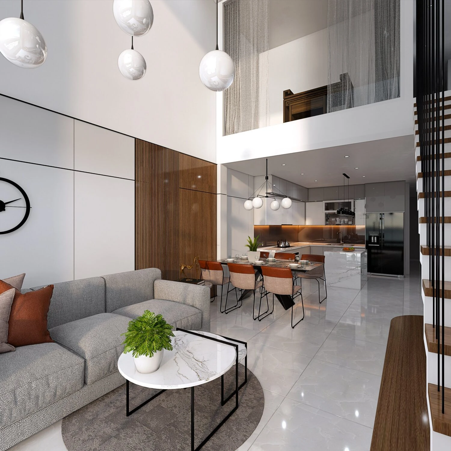 Modern Enscape Living Room Free SketchUp Models Download ID 100000378 (Tran Huy)