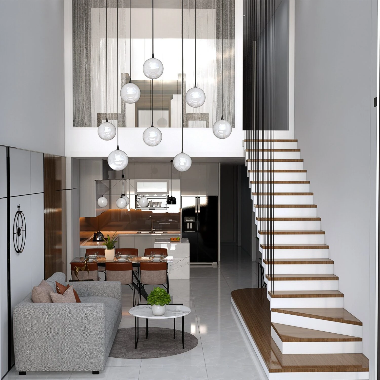 Modern Enscape Living Room Free SketchUp Models Download ID 100000378 (Tran Huy)