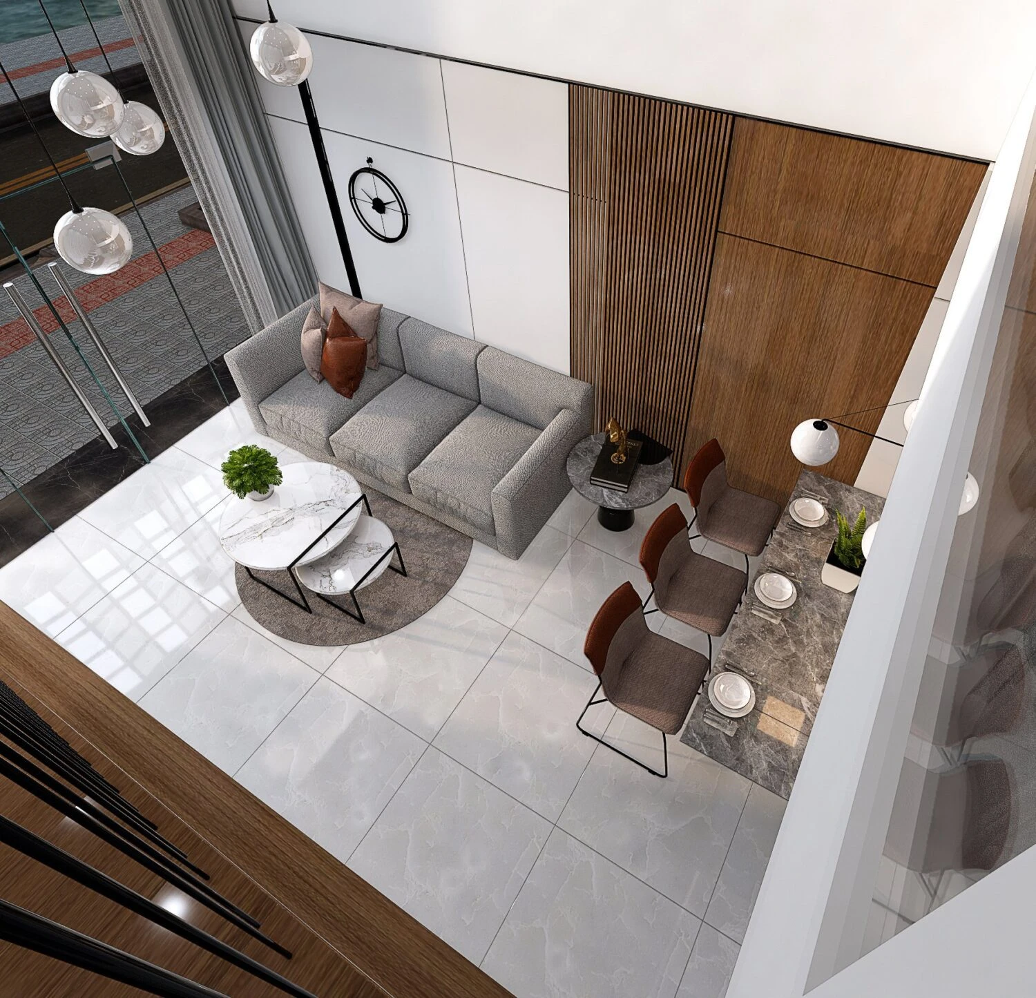 Modern Enscape Living Room Free SketchUp Models Download ID 100000378 (Tran Huy)
