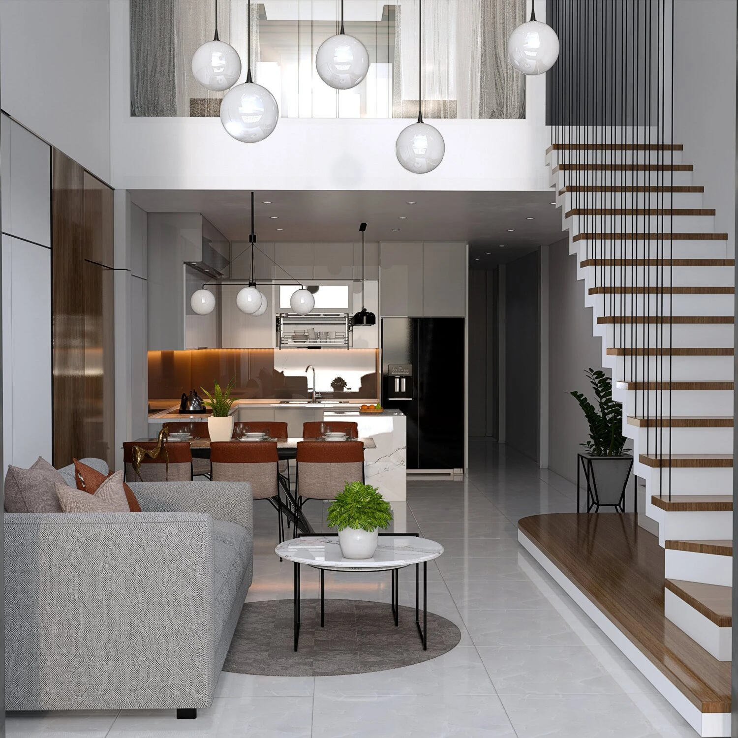 Modern Enscape Living Room Free SketchUp Models Download ID 100000378 (Tran Huy)