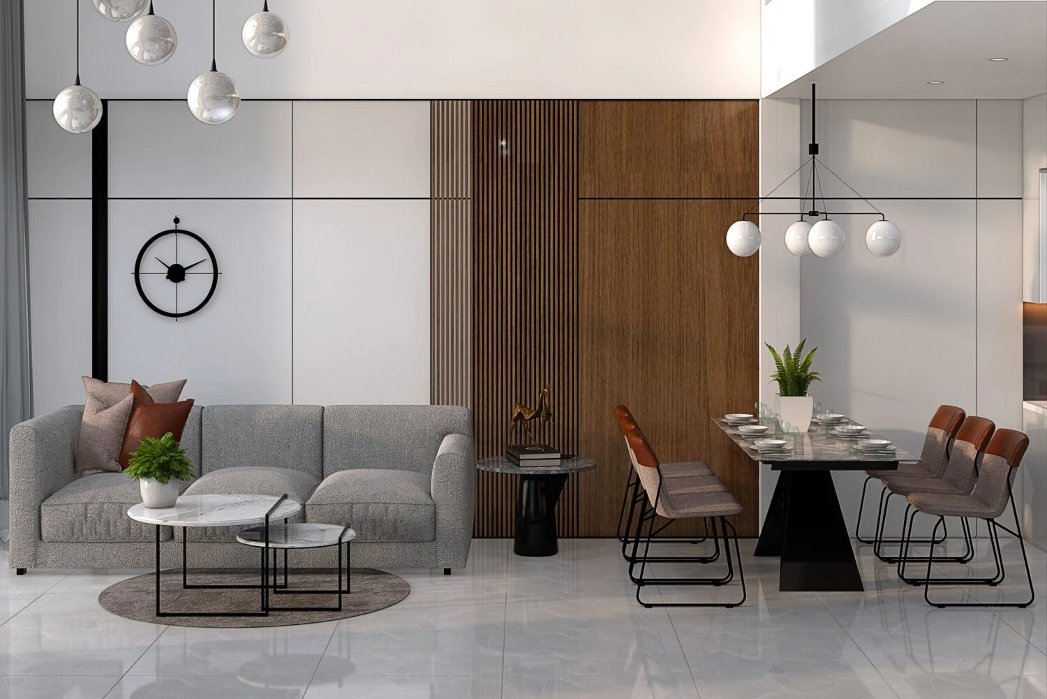 Modern Enscape Living Room Free SketchUp Models Download ID 100000378 (Tran Huy)