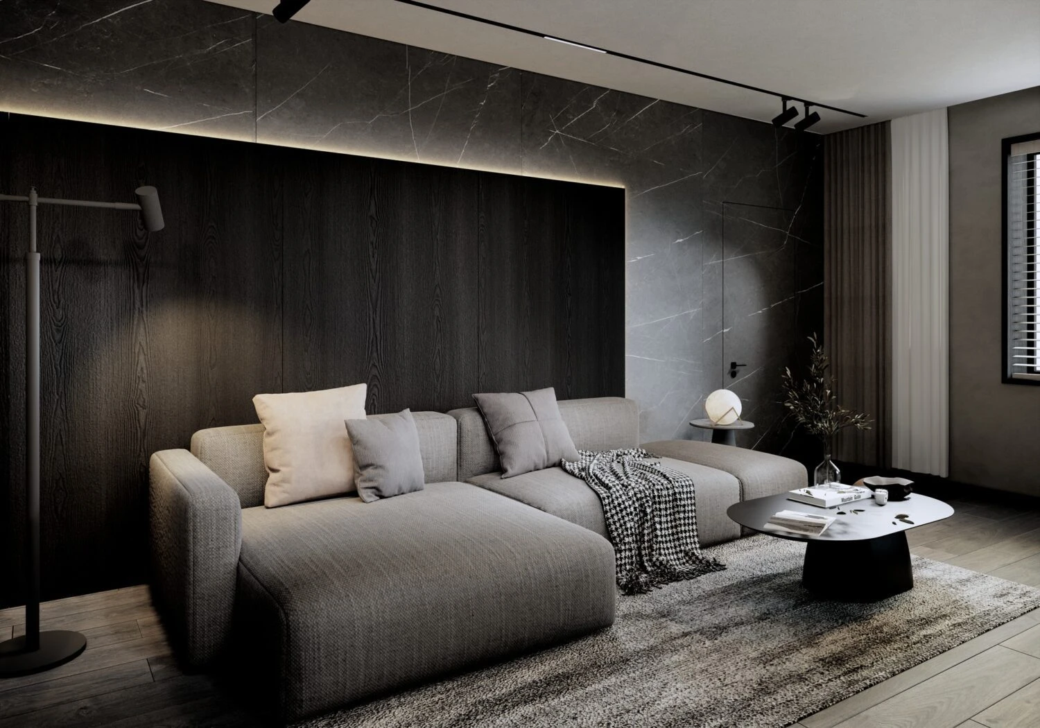 Modern Enscape Living Room Free SketchUp Models Download ID 100000408 (Quynh Nhii)