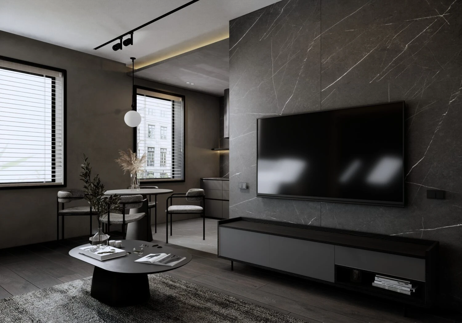 Modern Enscape Living Room Free SketchUp Models Download ID 100000408 (Quynh Nhii)