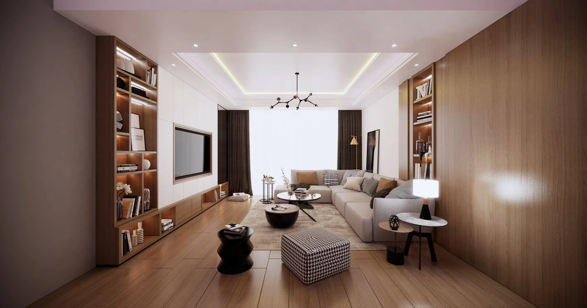 SketchUp Free Modern Enscape Living Room Free Sketchup Models Download ID 100000215 (Thang Tran)