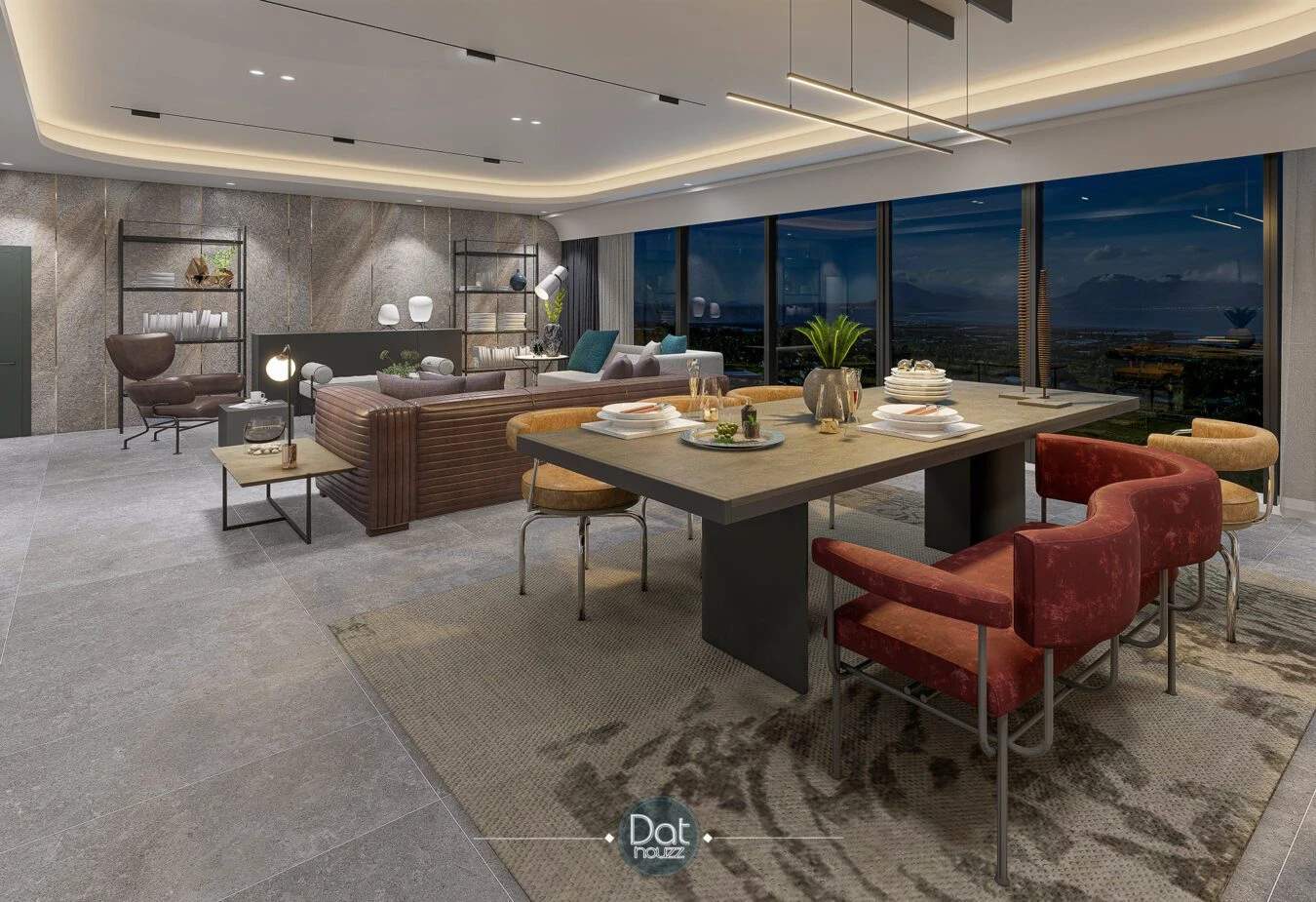 SketchUp Free Modern Enscape Living Room Free Sketchup Models Download ID 100000305 (Dat Houzz)