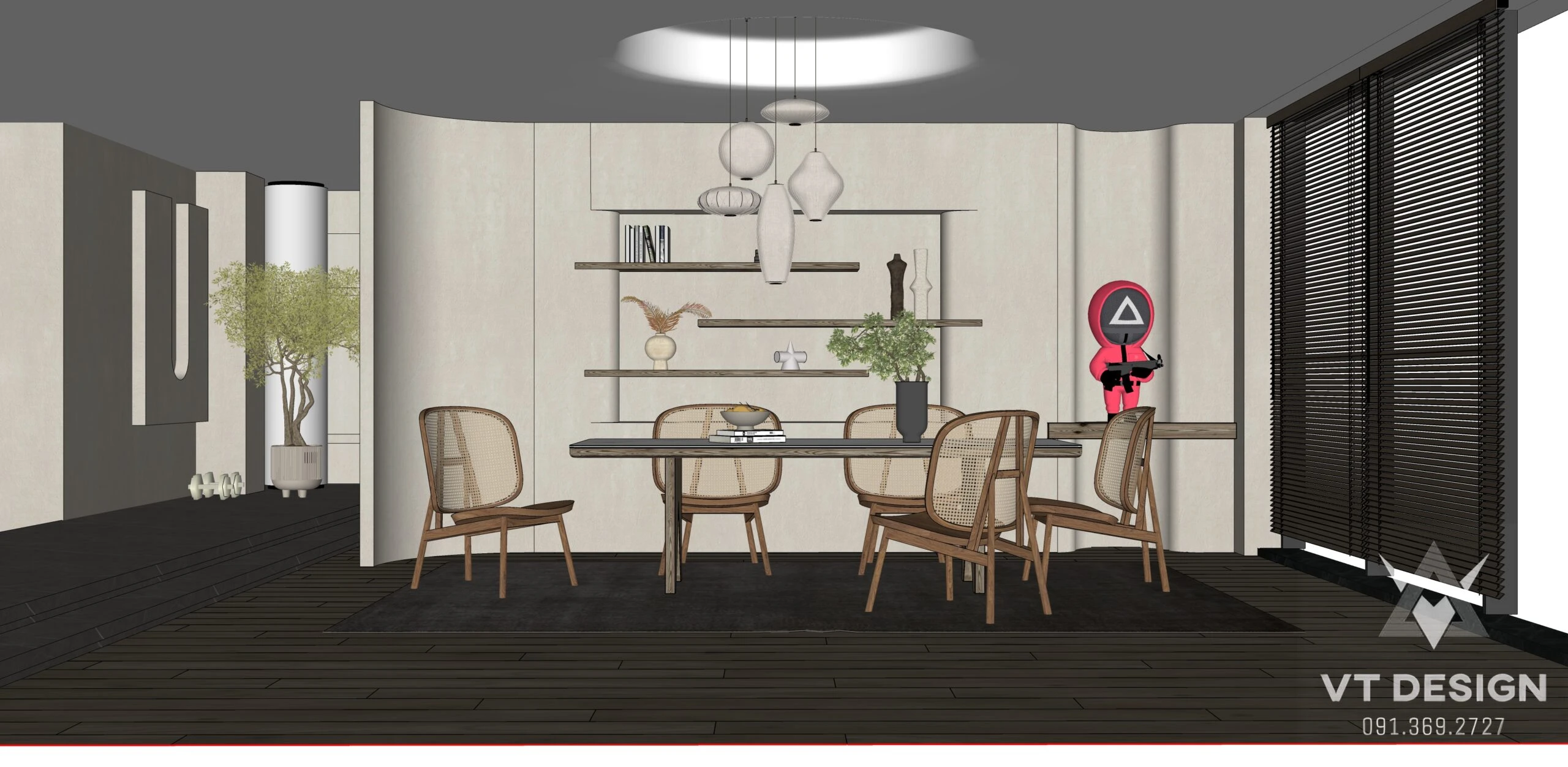 SketchUp Free Modern Enscape Living Room Free Sketchup Models Download ID 100000311 (Tran Duc)