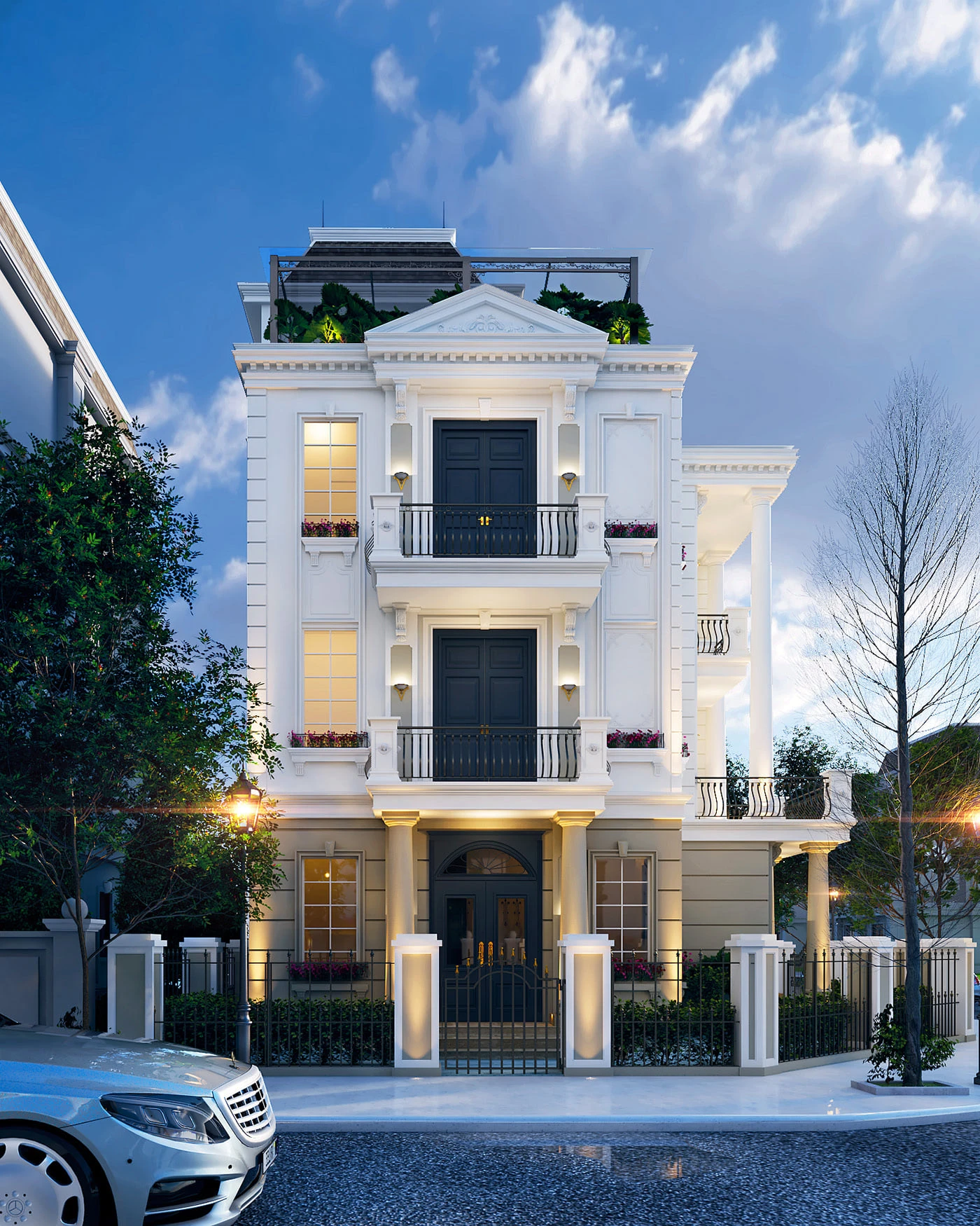 SketchUp Free Modern Exterior Enscape Model Free Download ID 101000529 (An Ly)