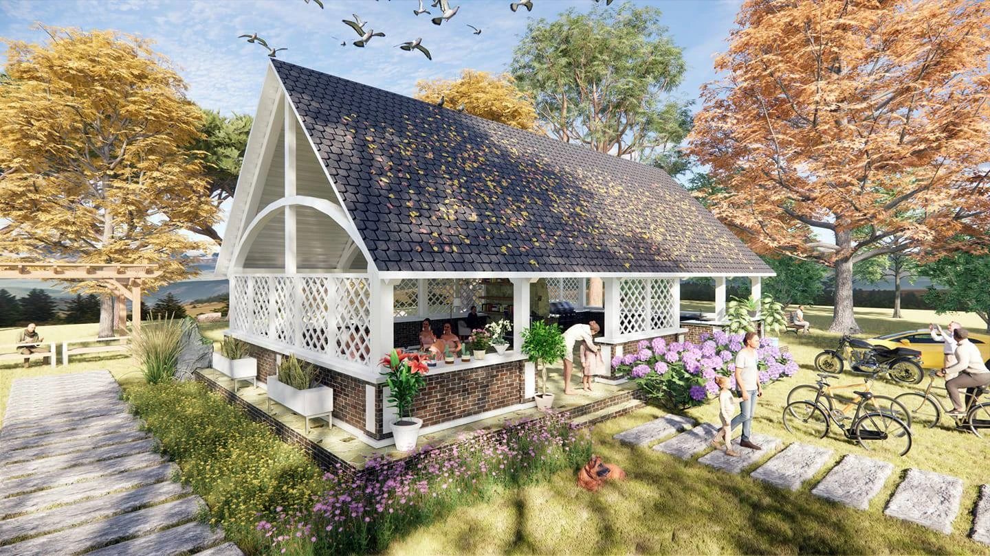 Modern Exterior Free Sketchup Models Download ID 101000496 (Nguyen Tuan)