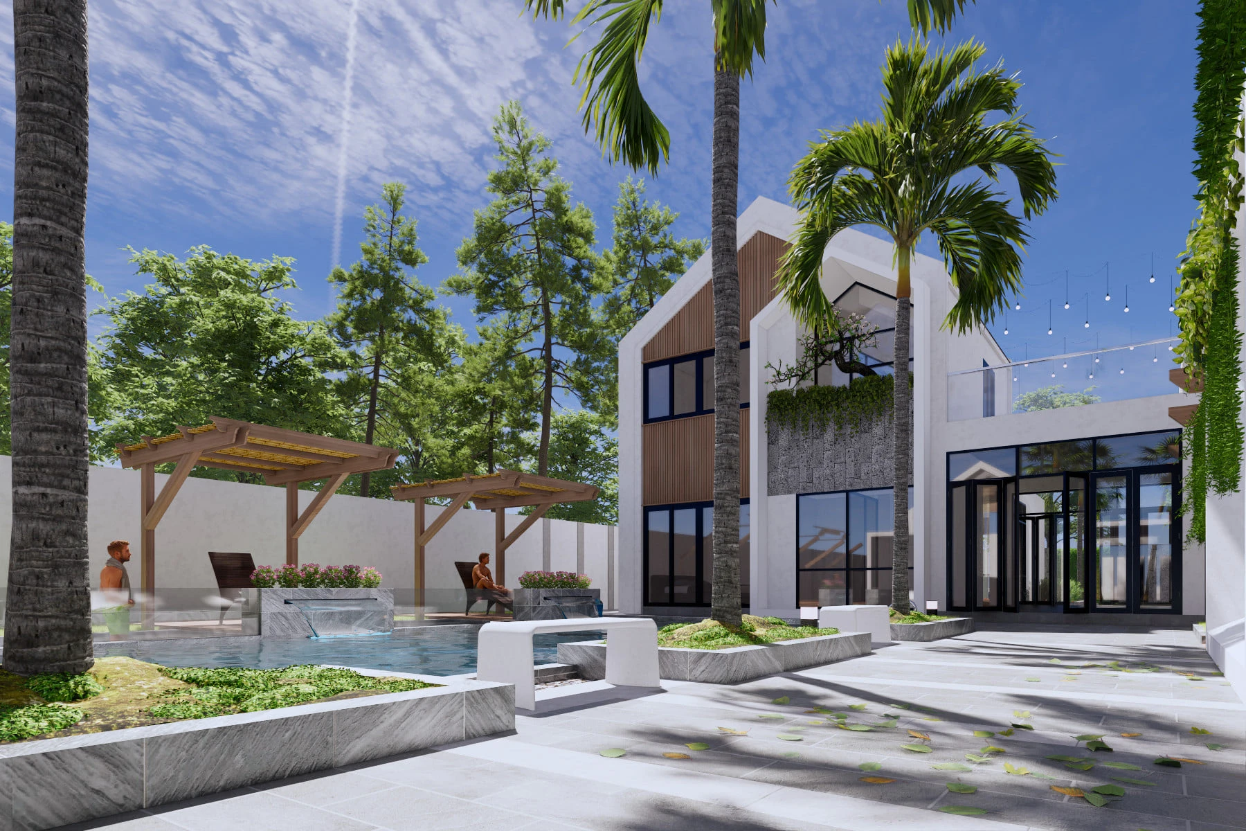 Modern Exterior Free Sketchup Models ID 101000502 (Hoang Minh Hau)