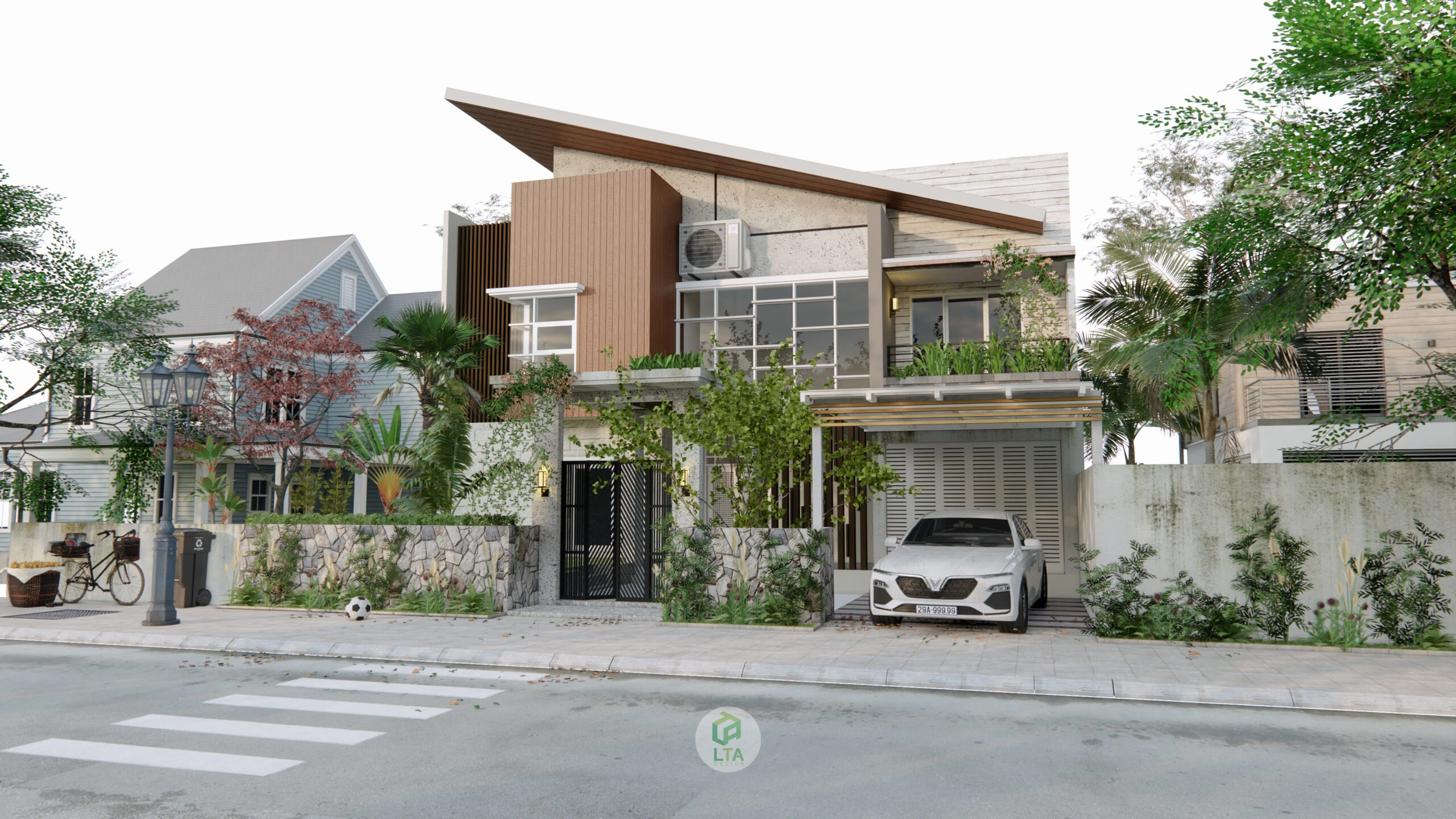 Modern Exterior Sketchup Free Model ID 101000420 (Cao Hoang Nhat Long)
