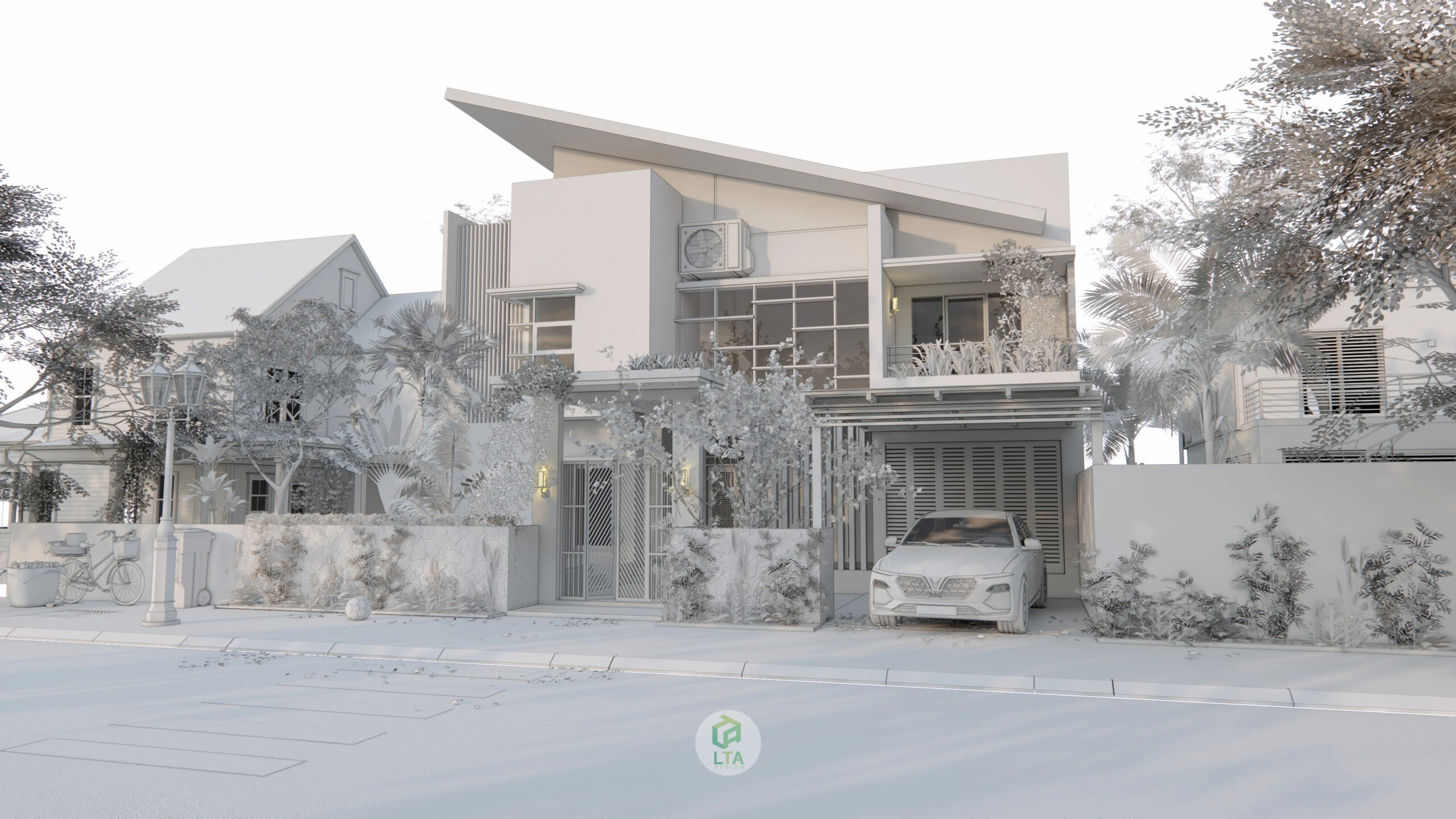 Modern Exterior Sketchup Free Model ID 101000420 (Cao Hoang Nhat Long)