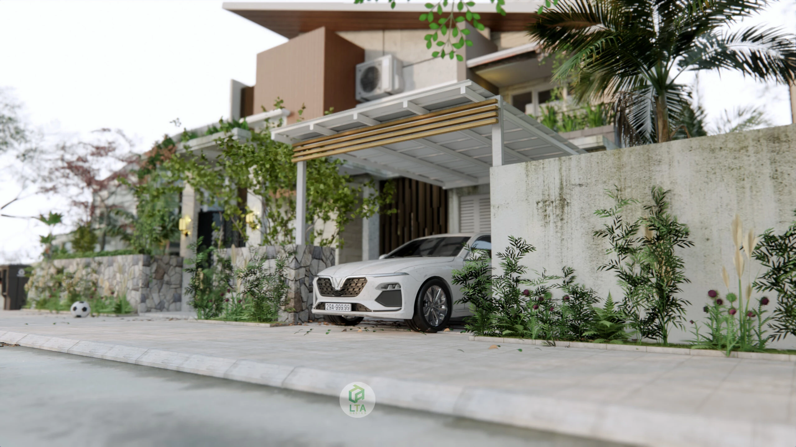 Modern Exterior Sketchup Free Model ID 101000420 (Cao Hoang Nhat Long)