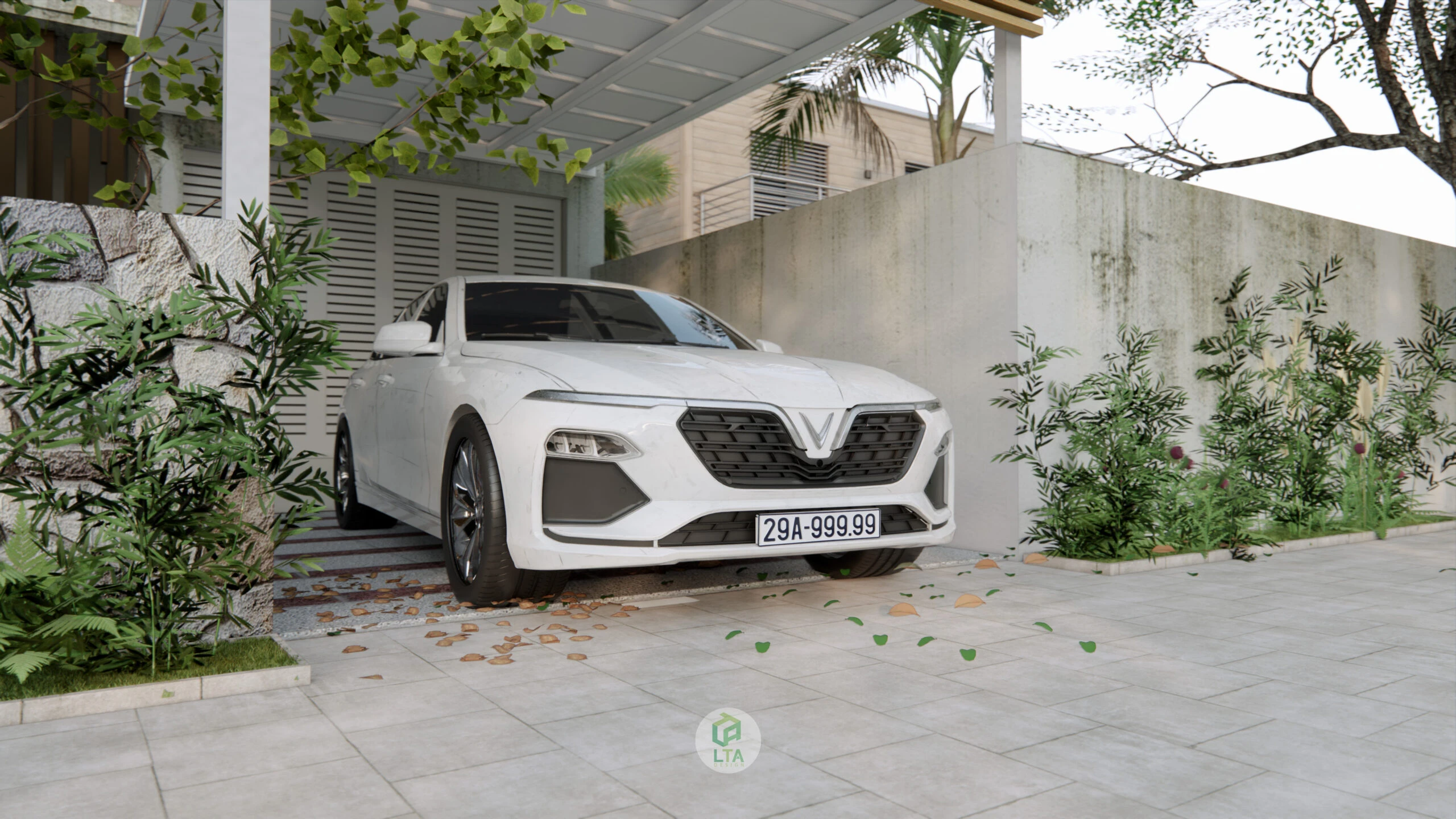 Modern Exterior Sketchup Free Model ID 101000420 (Cao Hoang Nhat Long)