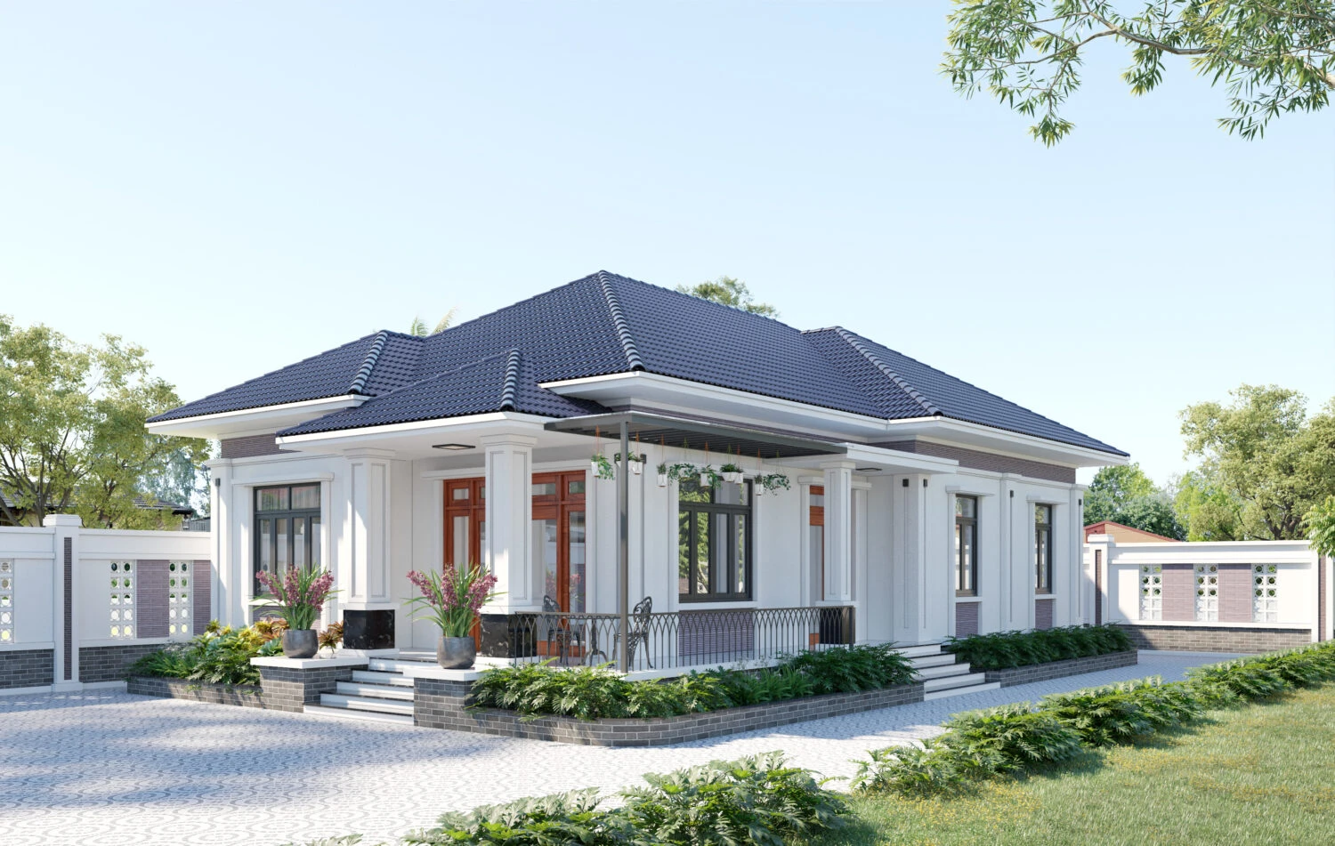 SketchUp Free Modern Exterior Sketchup Model Free Download ID 101000301 (Tuyet Nhung)