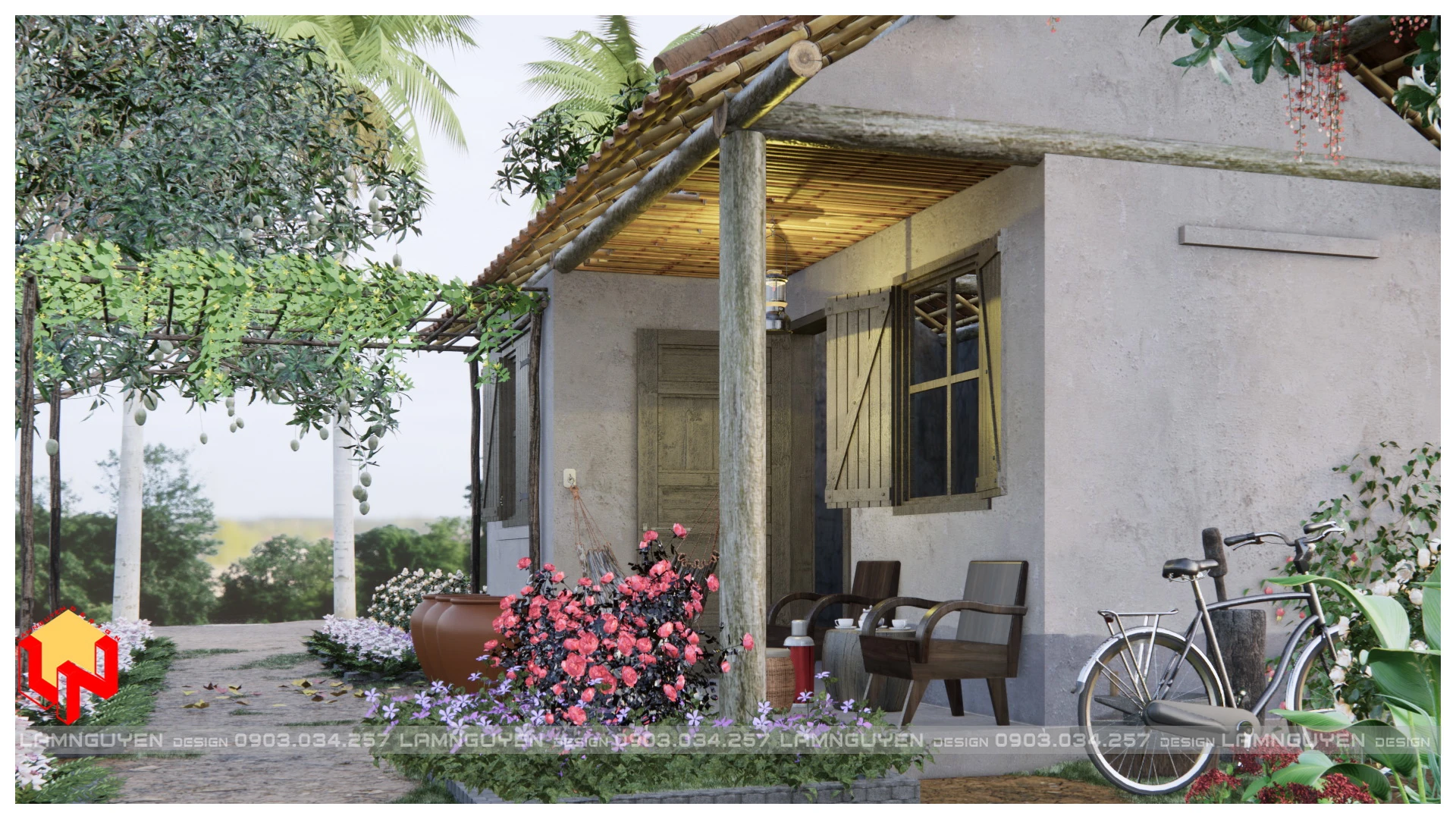 Modern Exterior Sketchup Model Free Download ID 101000391 (Nguyen Van Lam)