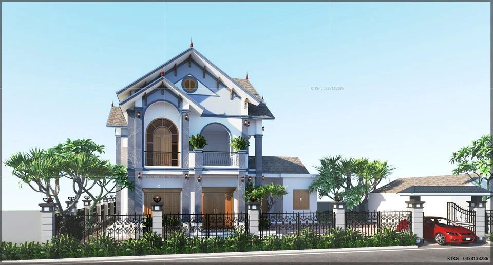 SketchUp Free Modern Exterior Sketchup Scene Free Download ID 101000583 (Thanh Luong)