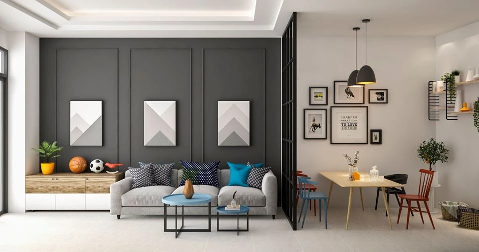 SketchUp Free Modern Living Room And Dining Room Free Sketchup Models Download ID 218000020 (Quoc Vi Phan Phan)