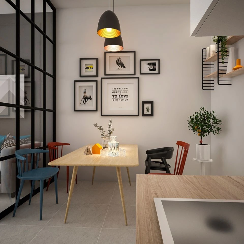 SketchUp Free Modern Living Room And Dining Room Free Sketchup Models Download ID 218000020 (Quoc Vi Phan Phan)