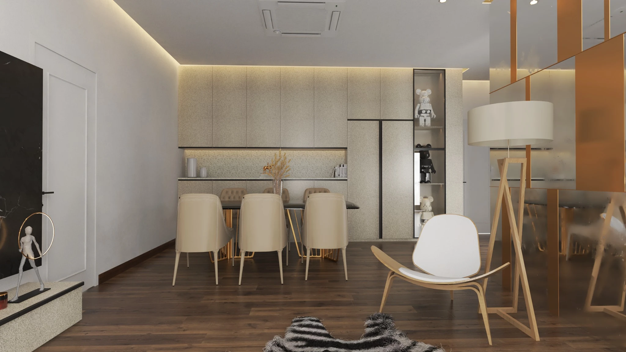 Modern Living Room And Dining Room Sketchup 3D Models Free Download ID 218000098 (Nam Lee)