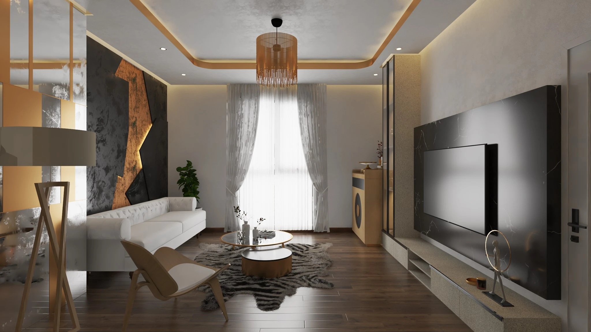 Modern Living Room And Dining Room Sketchup 3D Models Free Download ID 218000098 (Nam Lee)